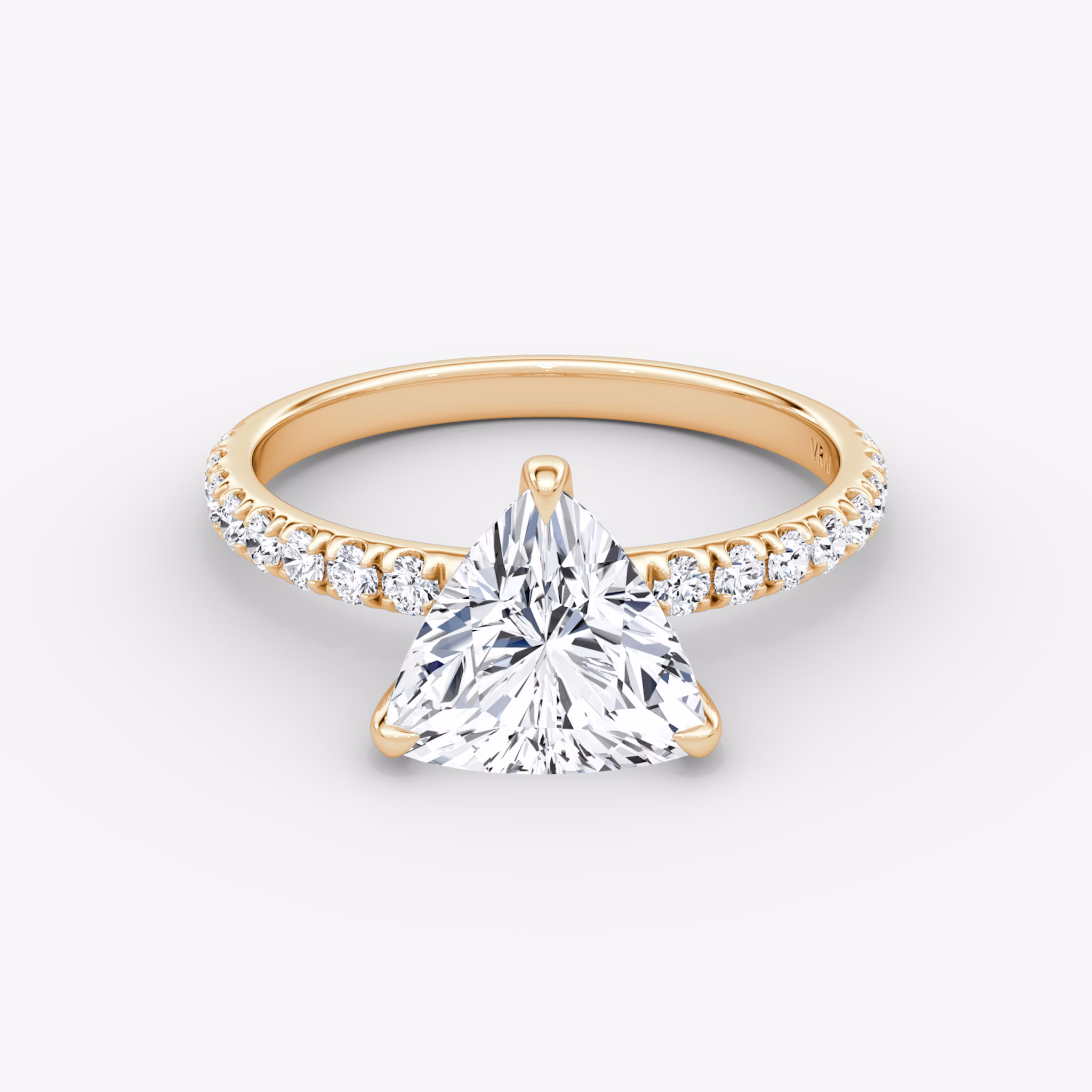 Classic | Trillant | 14k | Roségold | bandAccent: Mit Pavé-Besatz | bandWidth: large | diamondOrientation: vertical | caratWeight: other