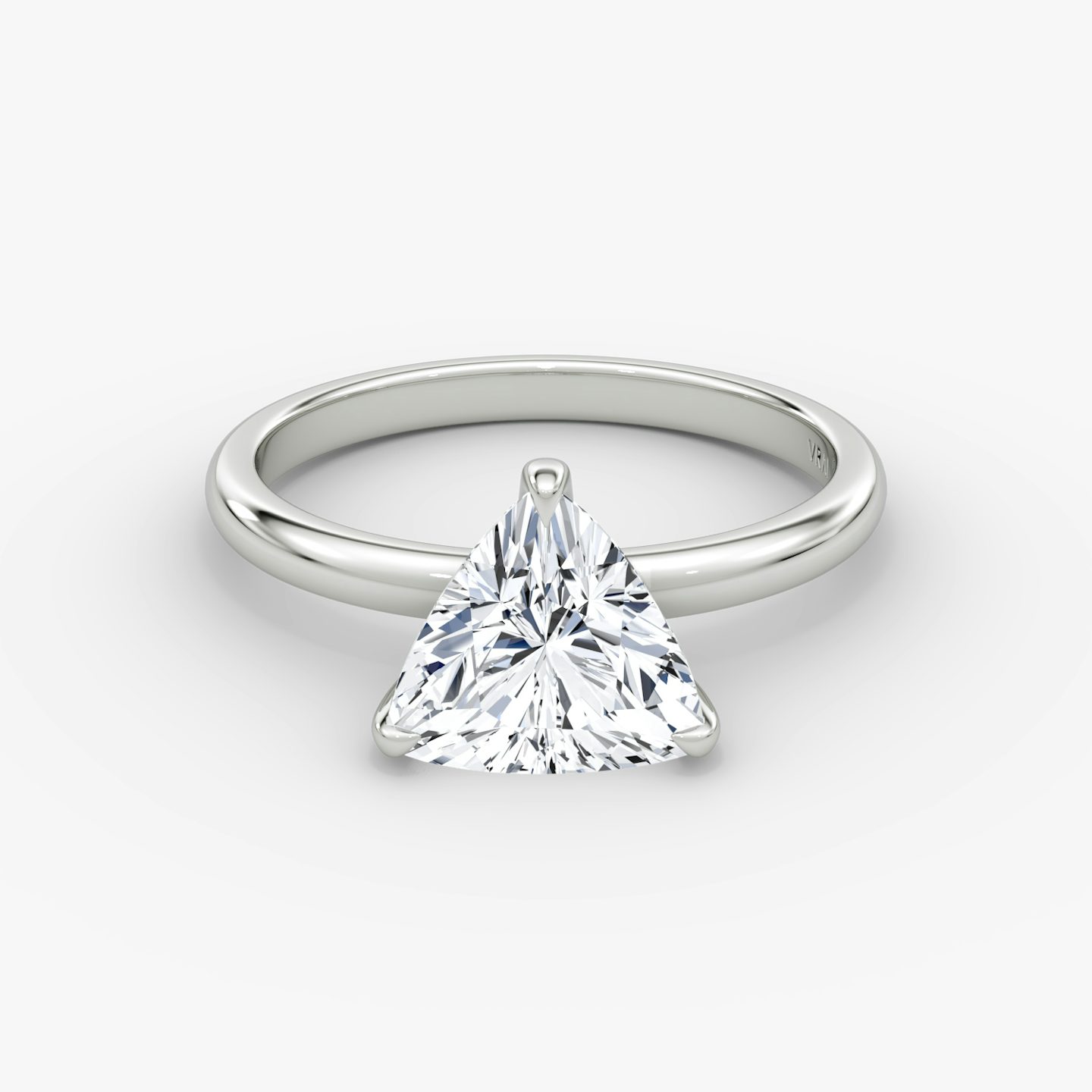 The Classic | Trillion | Platinum | bandAccent: Plain | bandWidth: large | diamondOrientation: vertical | caratWeight: other