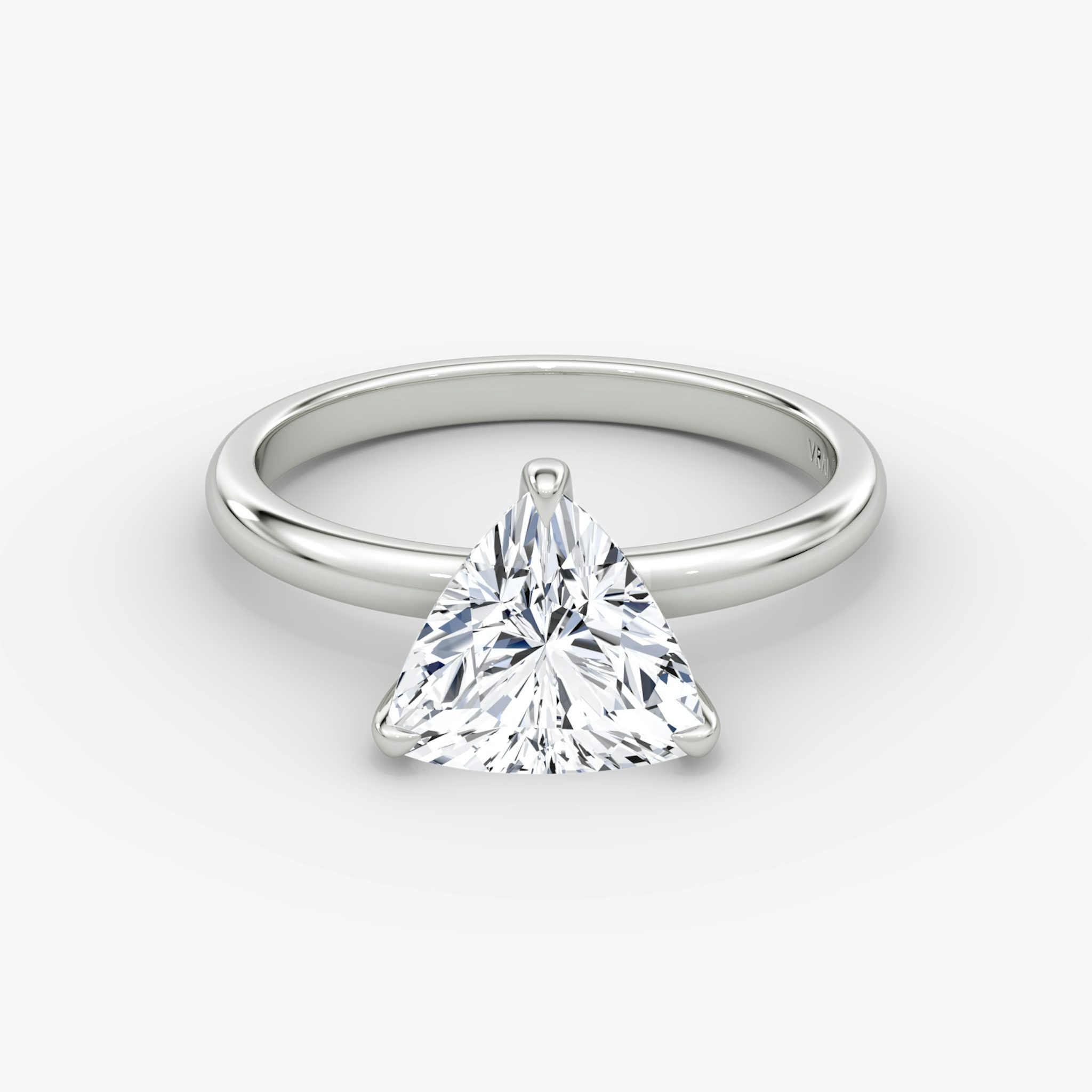 The Classic | Trillion | Platinum | bandAccent: Plain | bandWidth: large | diamondOrientation: vertical | caratWeight: other