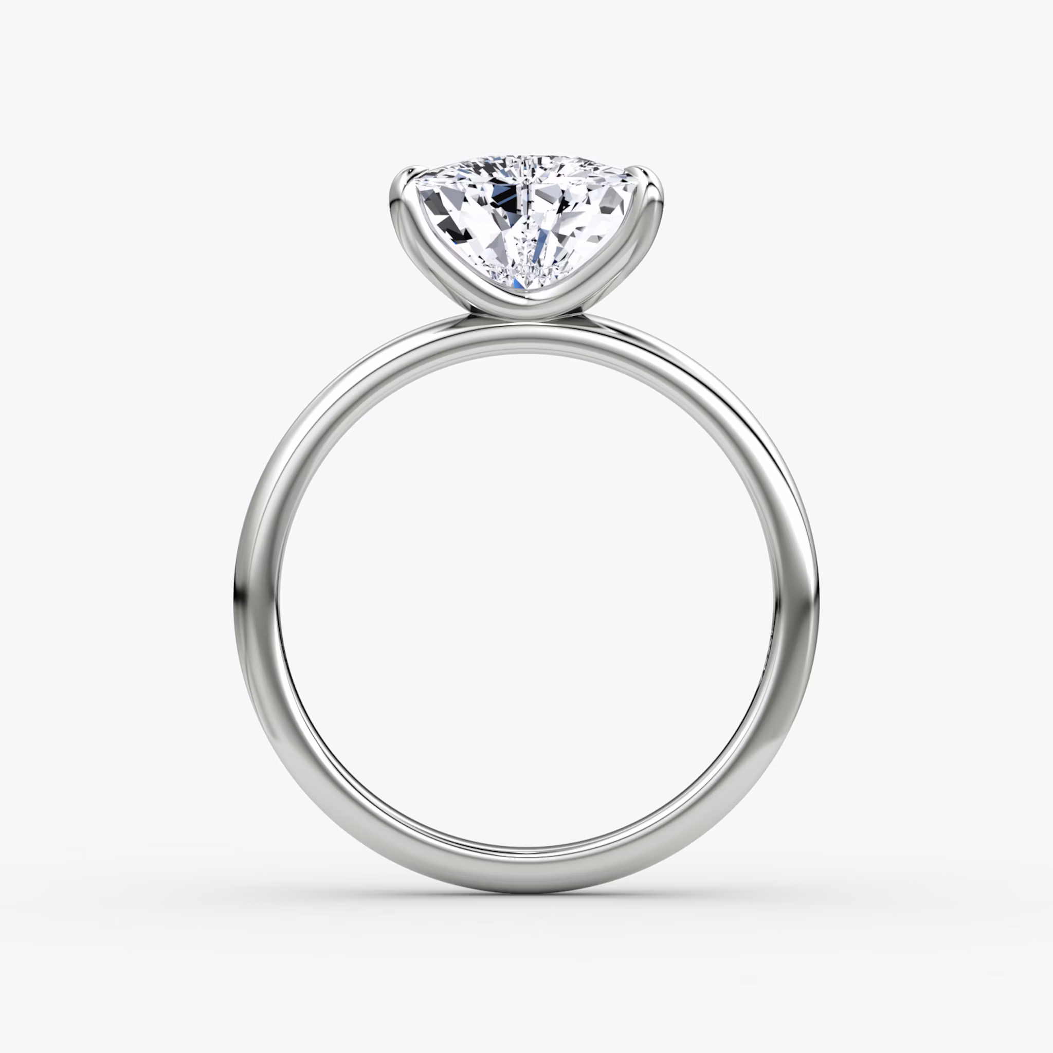 The Classic | Trillion | Platinum | bandAccent: Plain | bandWidth: large | diamondOrientation: vertical | caratWeight: other