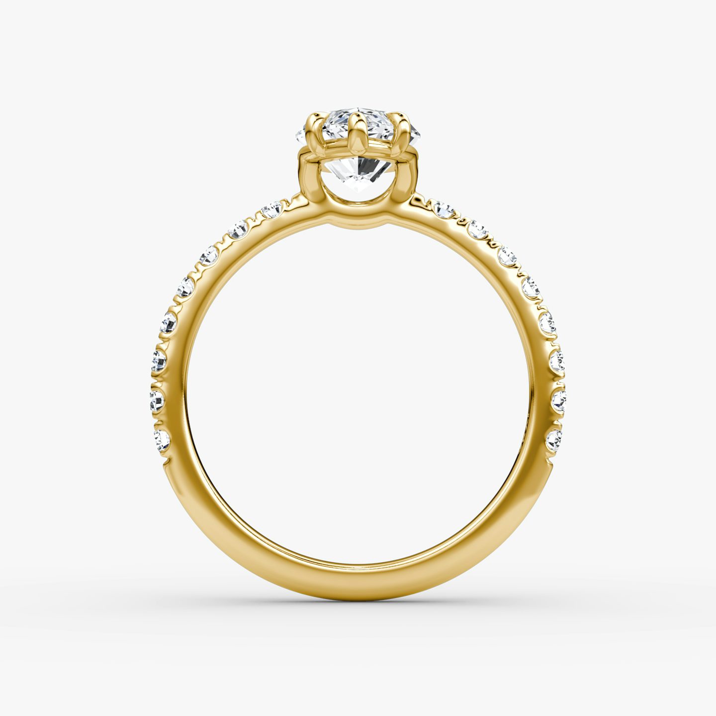 The Signature | Marquise | 18k | Yellow Gold | bandAccent: Pavé | bandWidth: large | hiddenHalo: no | diamondOrientation: vertical | caratWeight: other