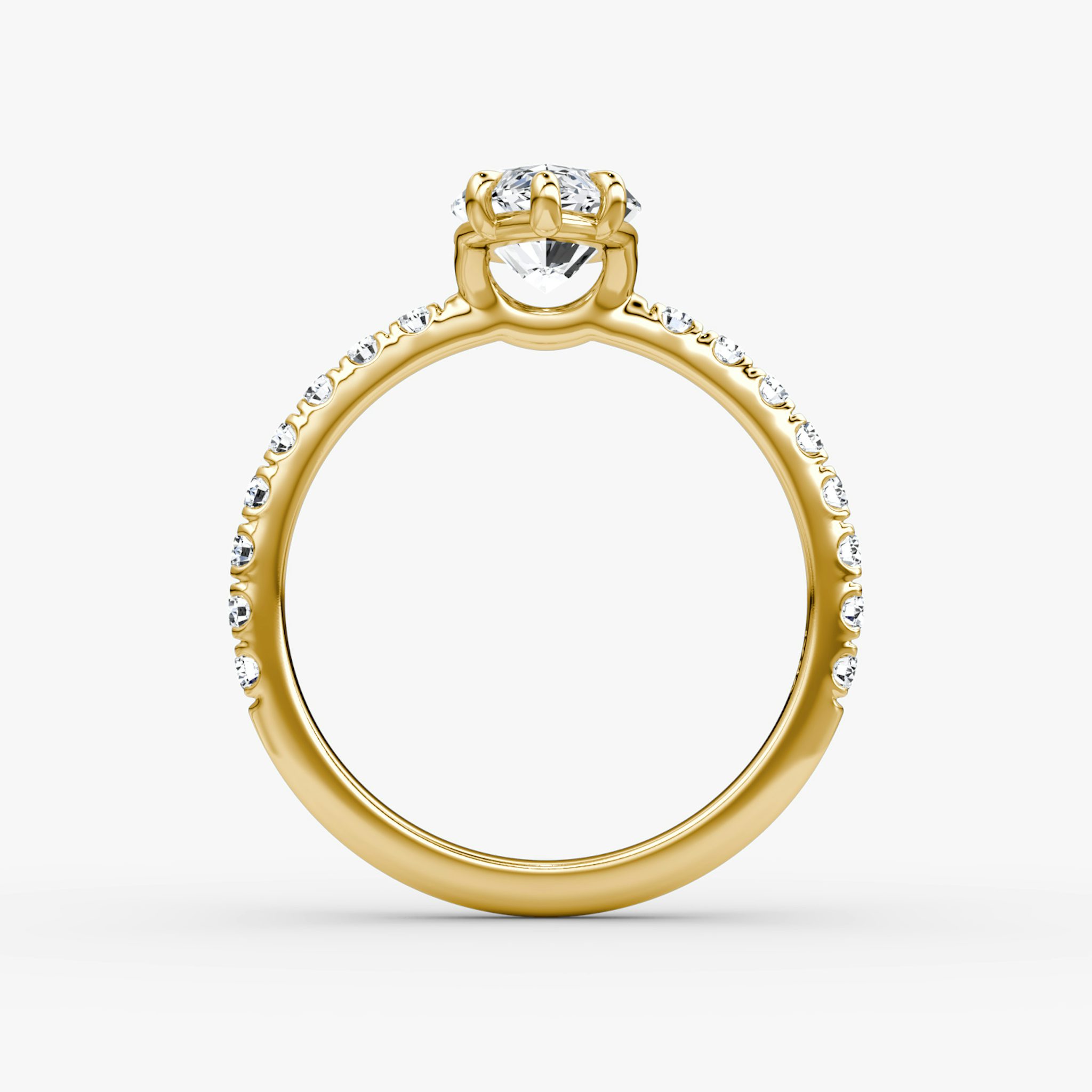 The Signature | Marquise | 18k | Yellow Gold | bandAccent: Pavé | bandWidth: large | hiddenHalo: no | diamondOrientation: vertical | caratWeight: other
