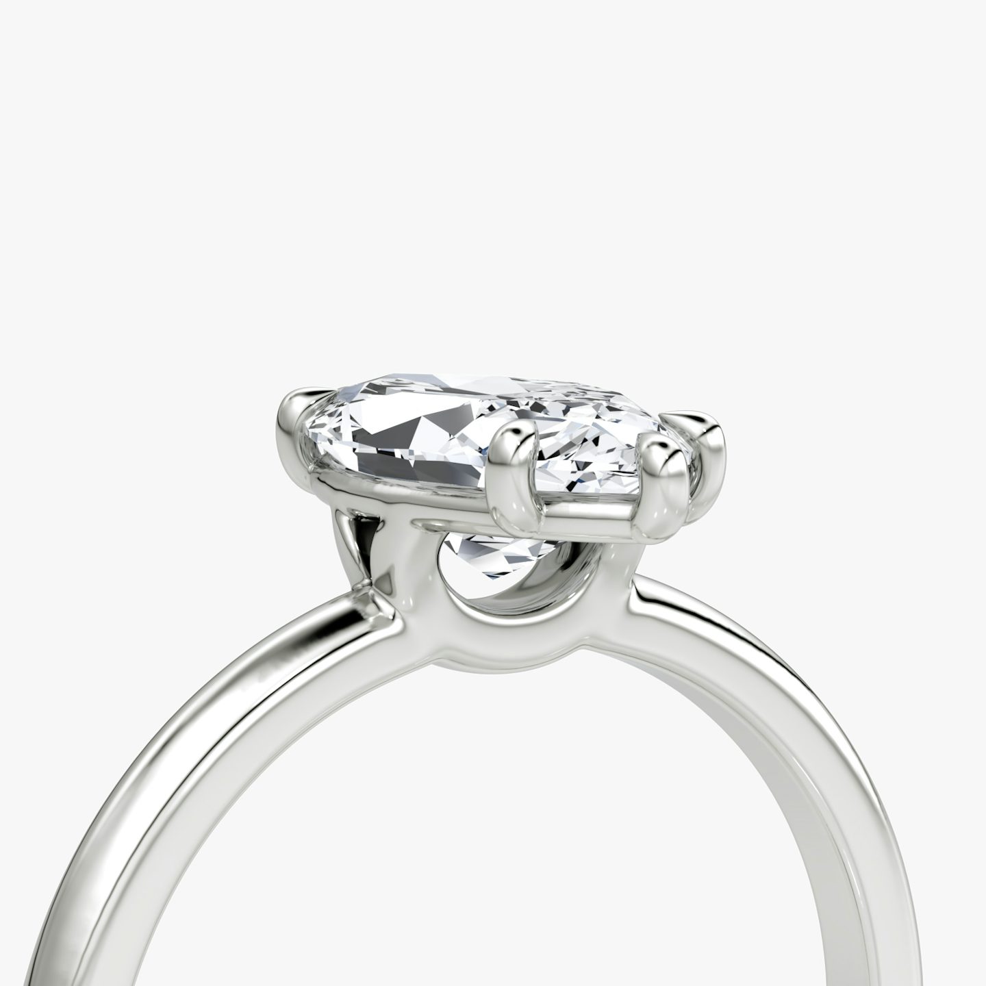 The Signature | Marquise | Platinum | bandAccent: Plain | bandWidth: large | hiddenHalo: no | diamondOrientation: vertical | caratWeight: other