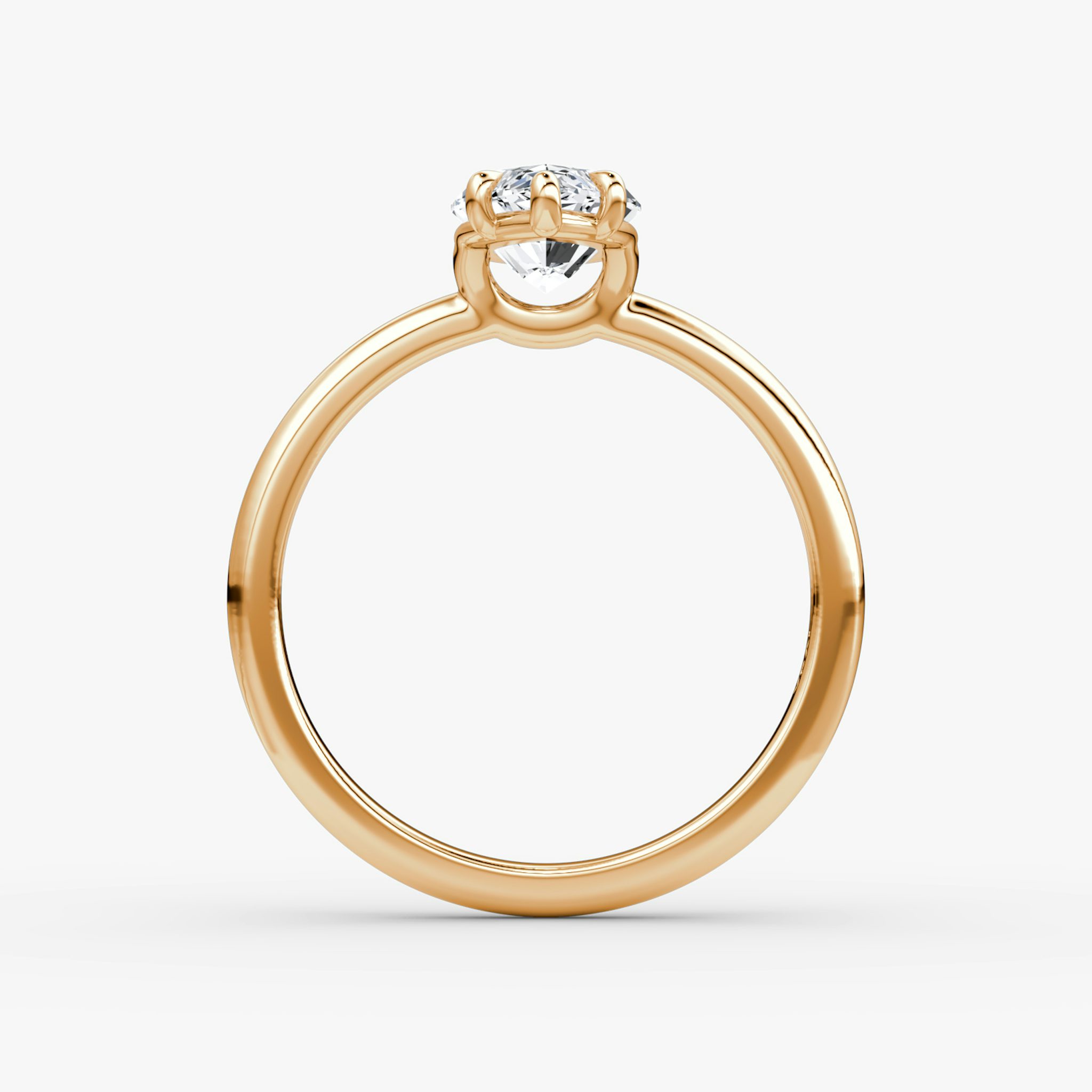 The Signature | Marquise | 14k | Rose Gold | bandAccent: Plain | bandWidth: large | hiddenHalo: no | diamondOrientation: vertical | caratWeight: other
