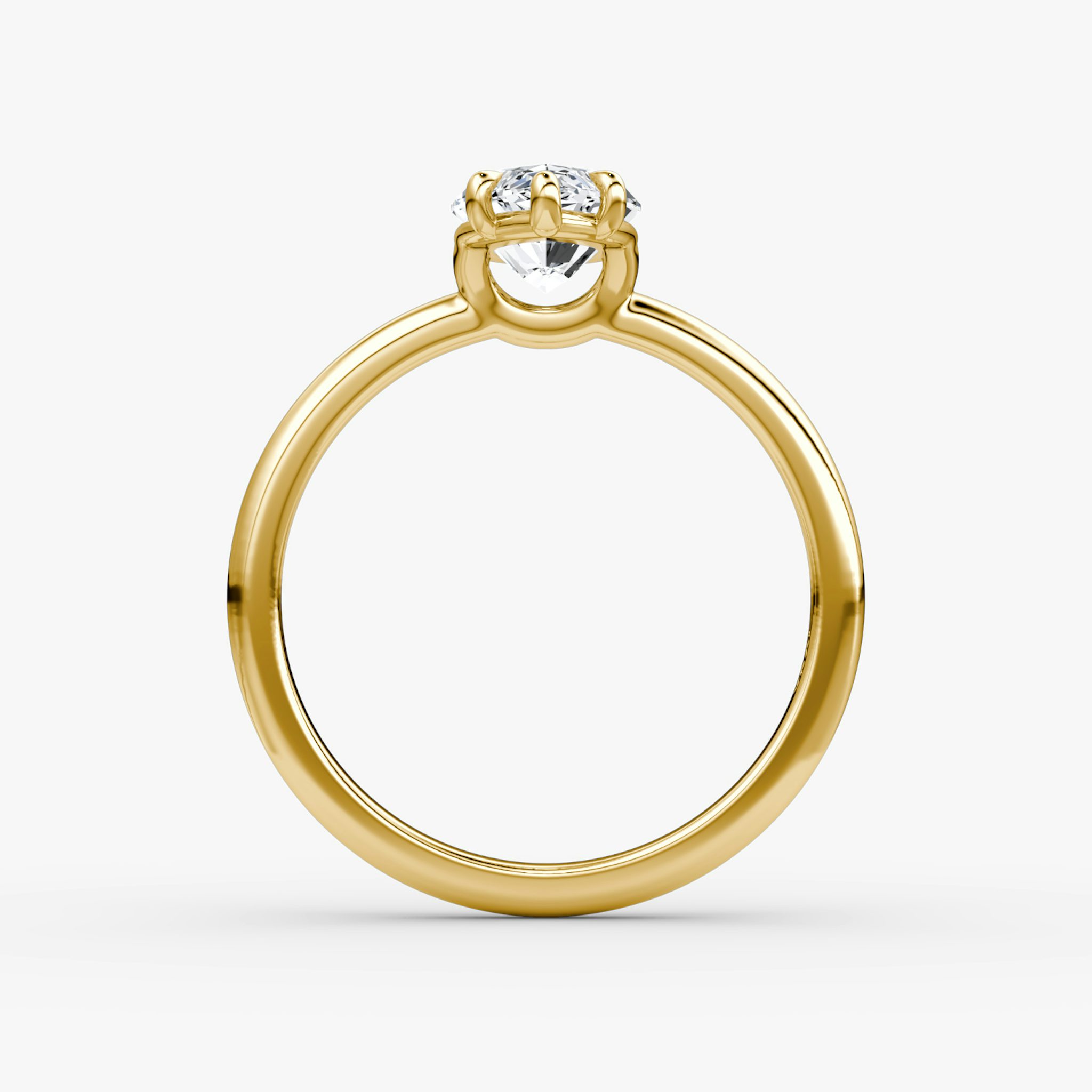 The Signature | Marquise | 18k | Yellow Gold | bandAccent: Plain | bandWidth: large | hiddenHalo: no | diamondOrientation: vertical | caratWeight: other