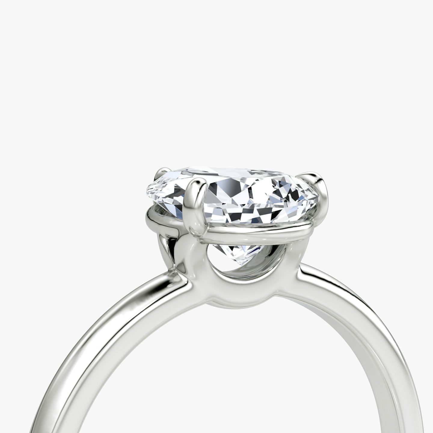 The Signature | Pear | Platinum | bandAccent: Plain | bandWidth: large | hiddenHalo: no | diamondOrientation: vertical | caratWeight: other