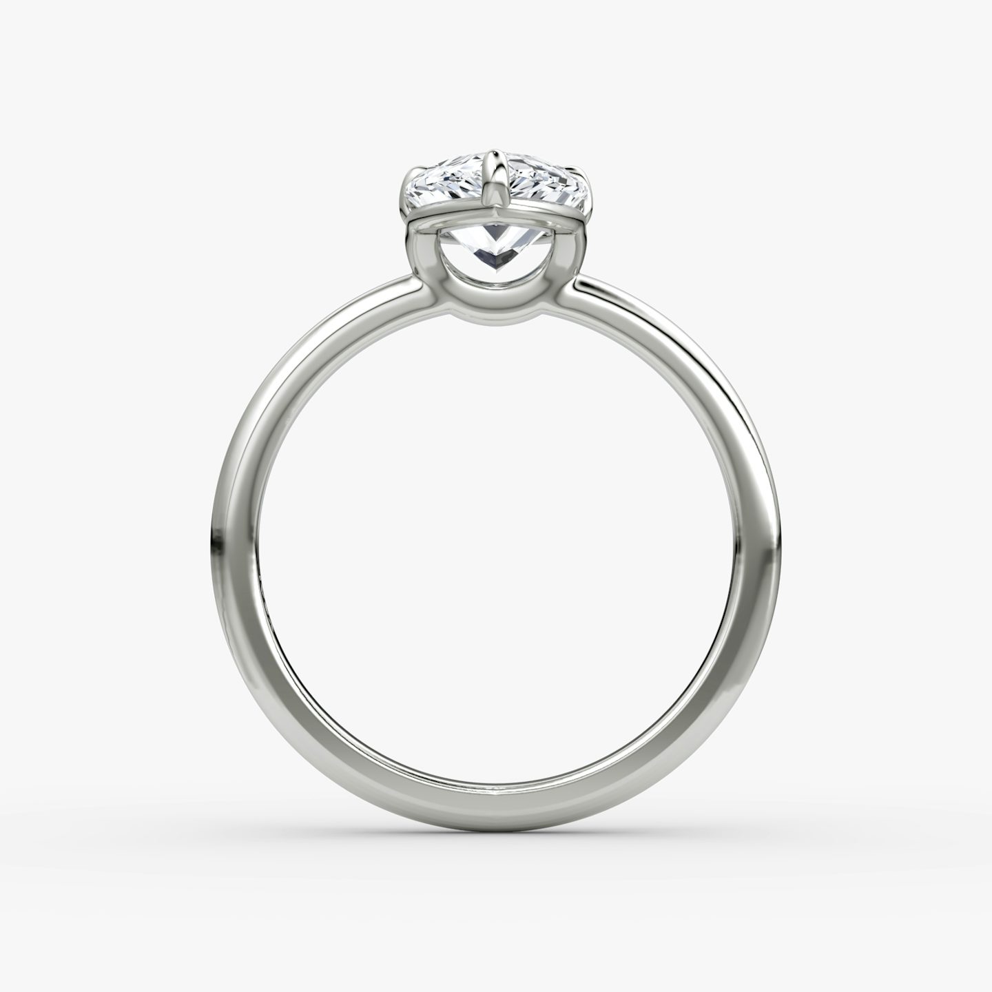 The Signature | Pear | Platinum | bandAccent: Plain | bandWidth: large | hiddenHalo: no | diamondOrientation: vertical | caratWeight: other