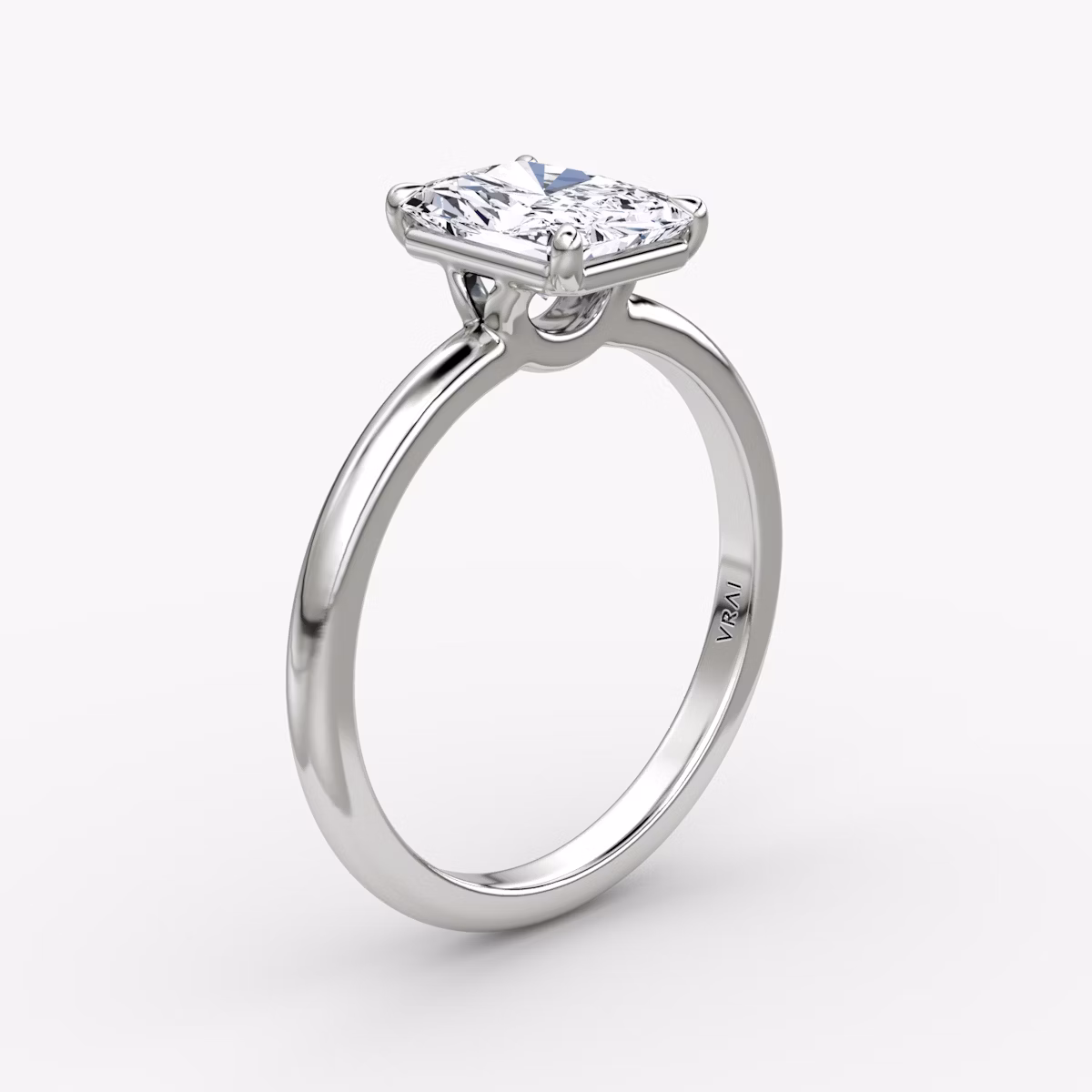 The Signature | Radiant | Platinum | bandAccent: Plain | bandWidth: large | hiddenHalo: no | diamondOrientation: vertical | caratWeight: other