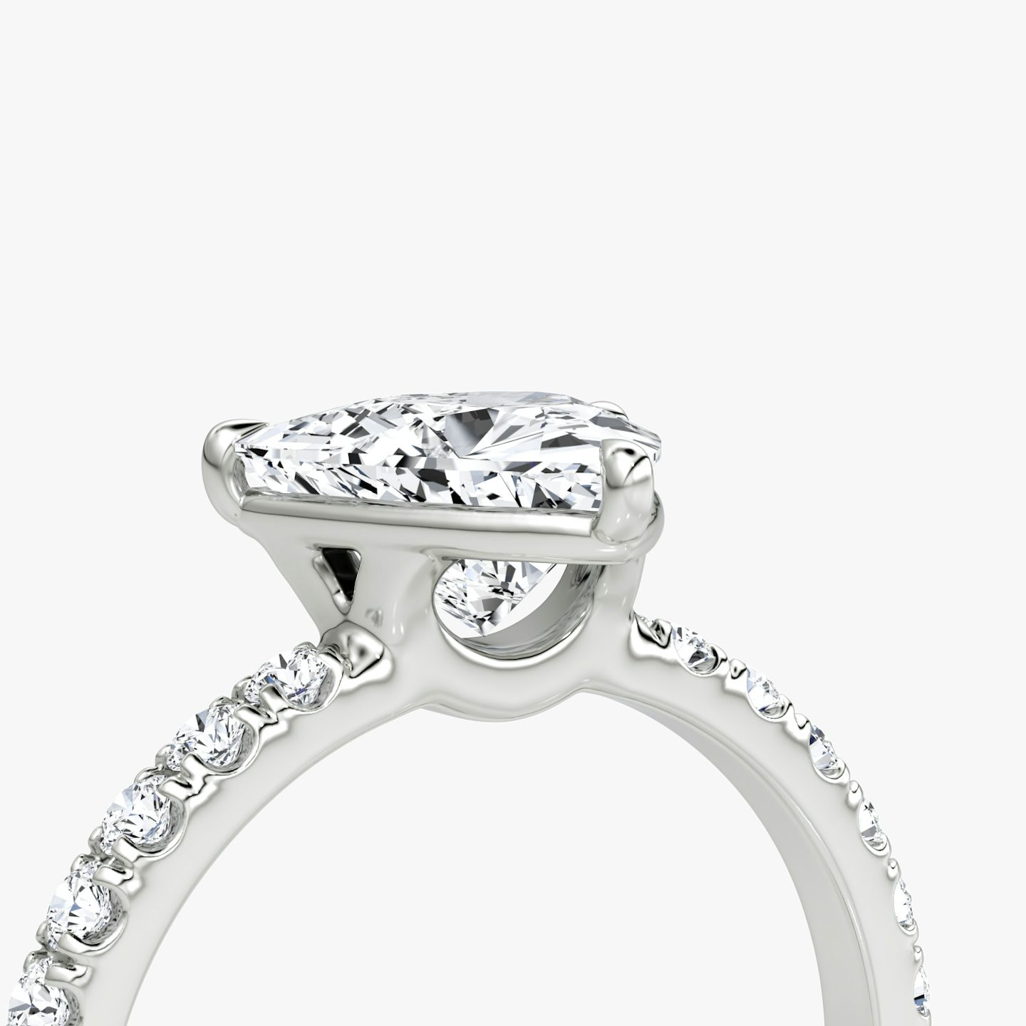 The Signature | Trillion | Platinum | bandAccent: Pavé | bandWidth: large | hiddenHalo: no | diamondOrientation: vertical | caratWeight: other