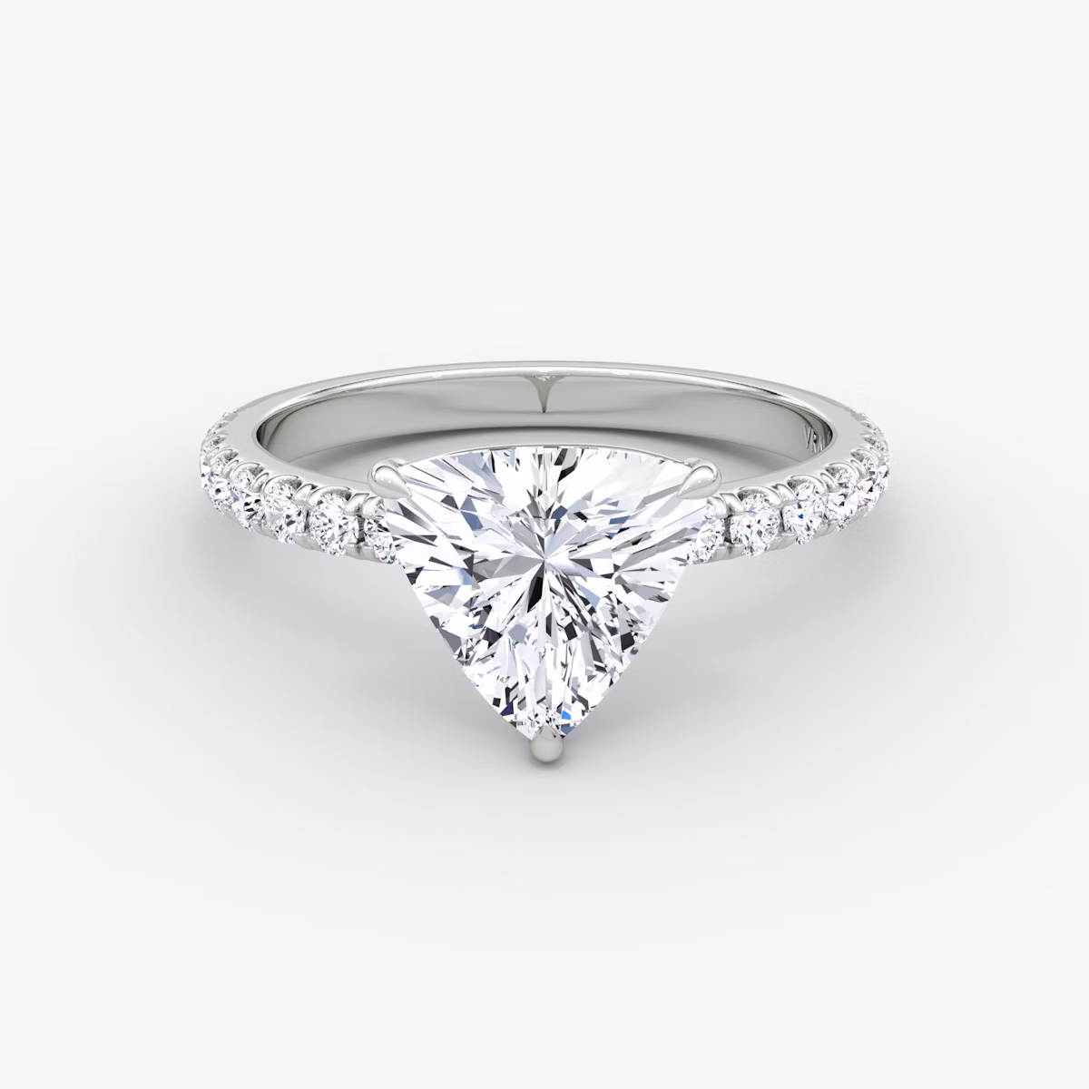 The Signature | Trillion | Platinum | bandAccent: Pavé | bandWidth: large | hiddenHalo: no | diamondOrientation: vertical | caratWeight: other