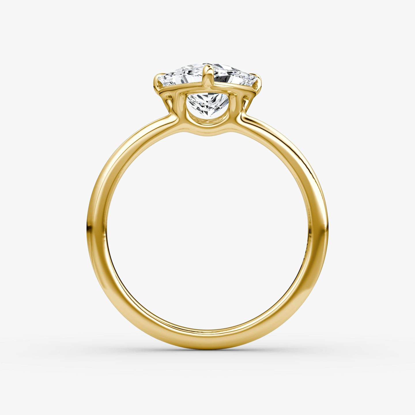 The Signature | Trillion | 18k | Yellow Gold | bandAccent: Plain | bandWidth: large | hiddenHalo: no | diamondOrientation: vertical | caratWeight: other
