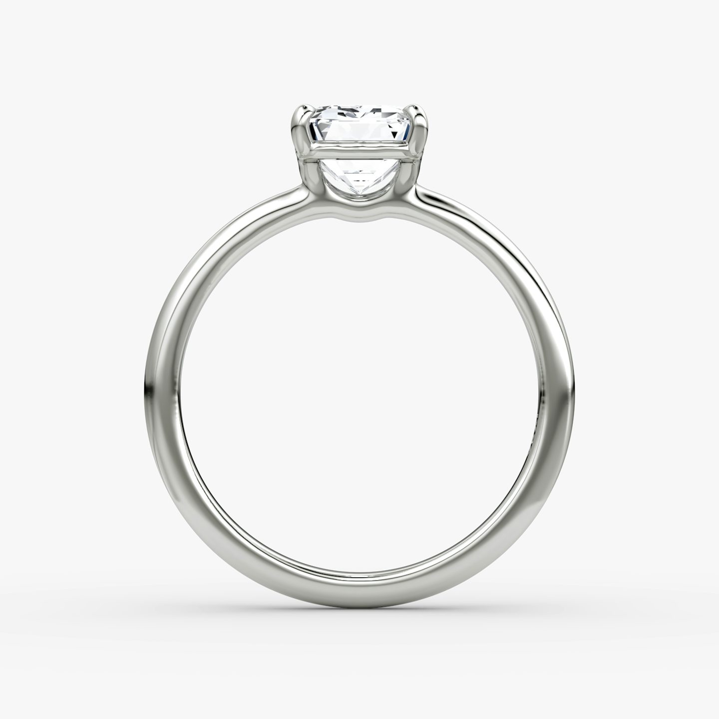 The Signature | Emerald | Platinum | bandAccent: Plain | bandWidth: large | hiddenHalo: no | diamondOrientation: vertical | caratWeight: other