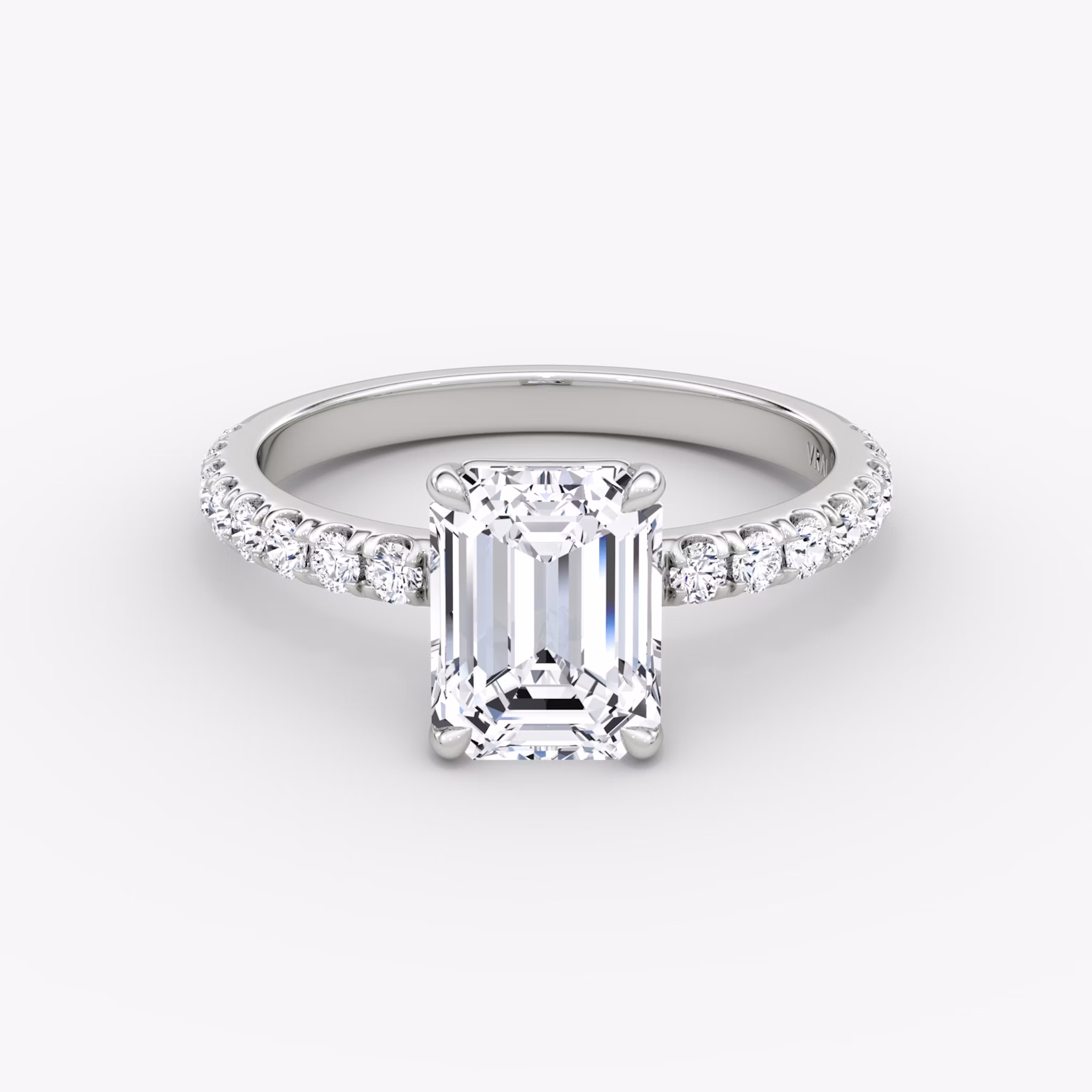 The Signature Emerald White Gold Engagement Ring.