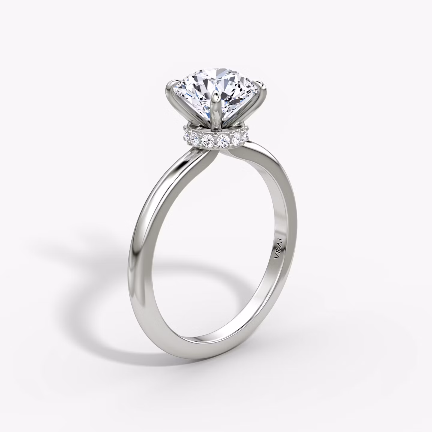 The Veiled Halo Round Brilliant | White Gold