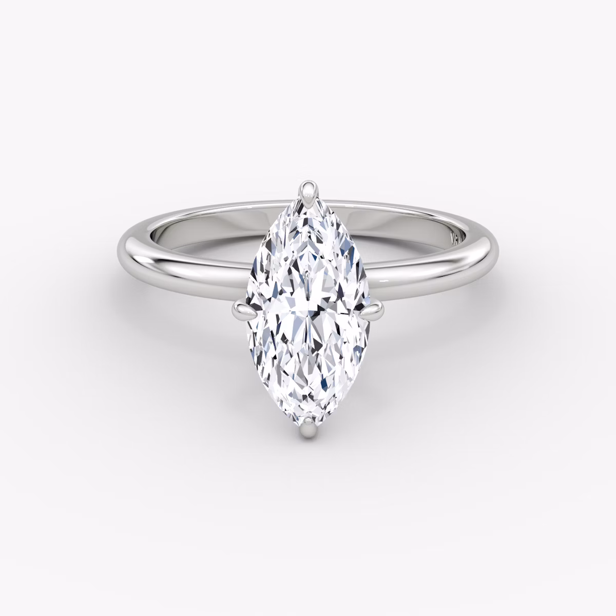 The Veiled Halo | Marquise | Platinum | bandAccent: Plain | diamondOrientation: vertical | caratWeight: other