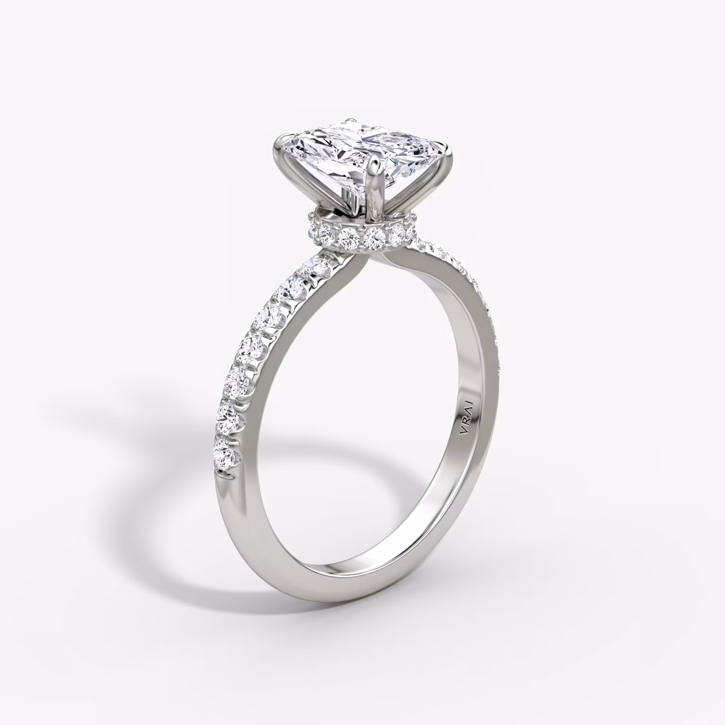 The Veiled Halo Radiant | White Gold
