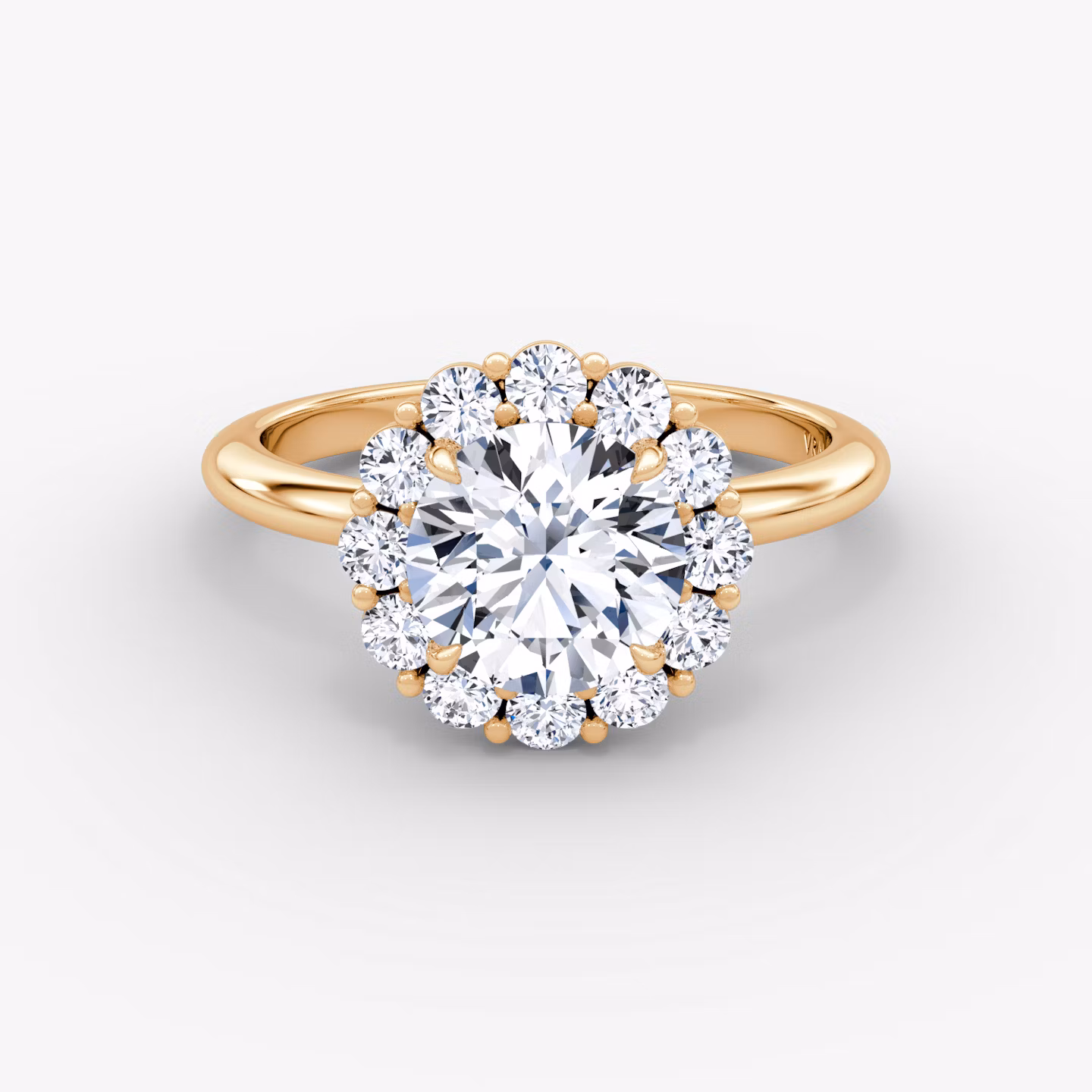The Signature Floral Halo Round Brilliant | Rose Gold