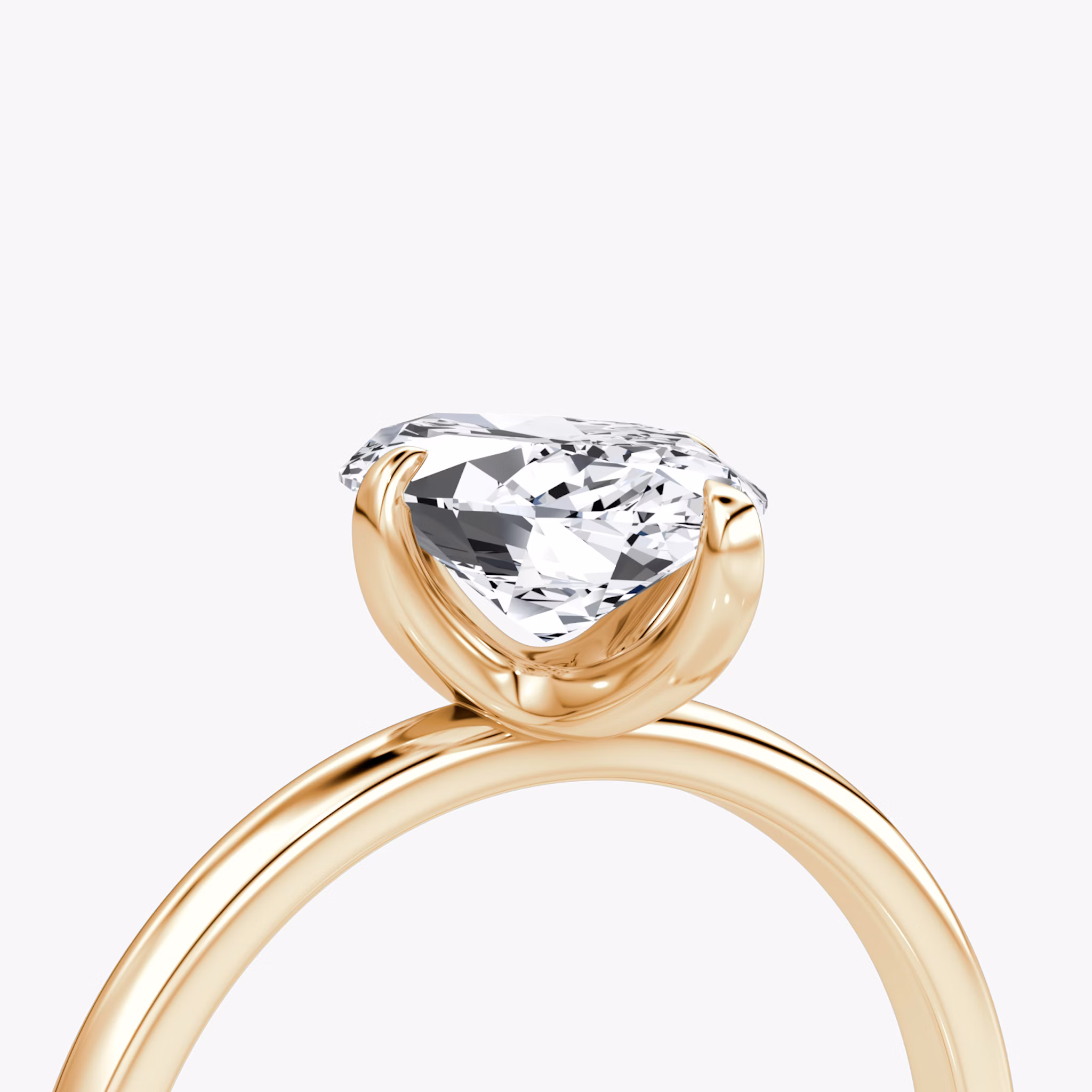 The Classic | Marquise | 14k | Rose Gold | bandAccent: Plain | bandWidth: standard | diamondOrientation: vertical | caratWeight: other