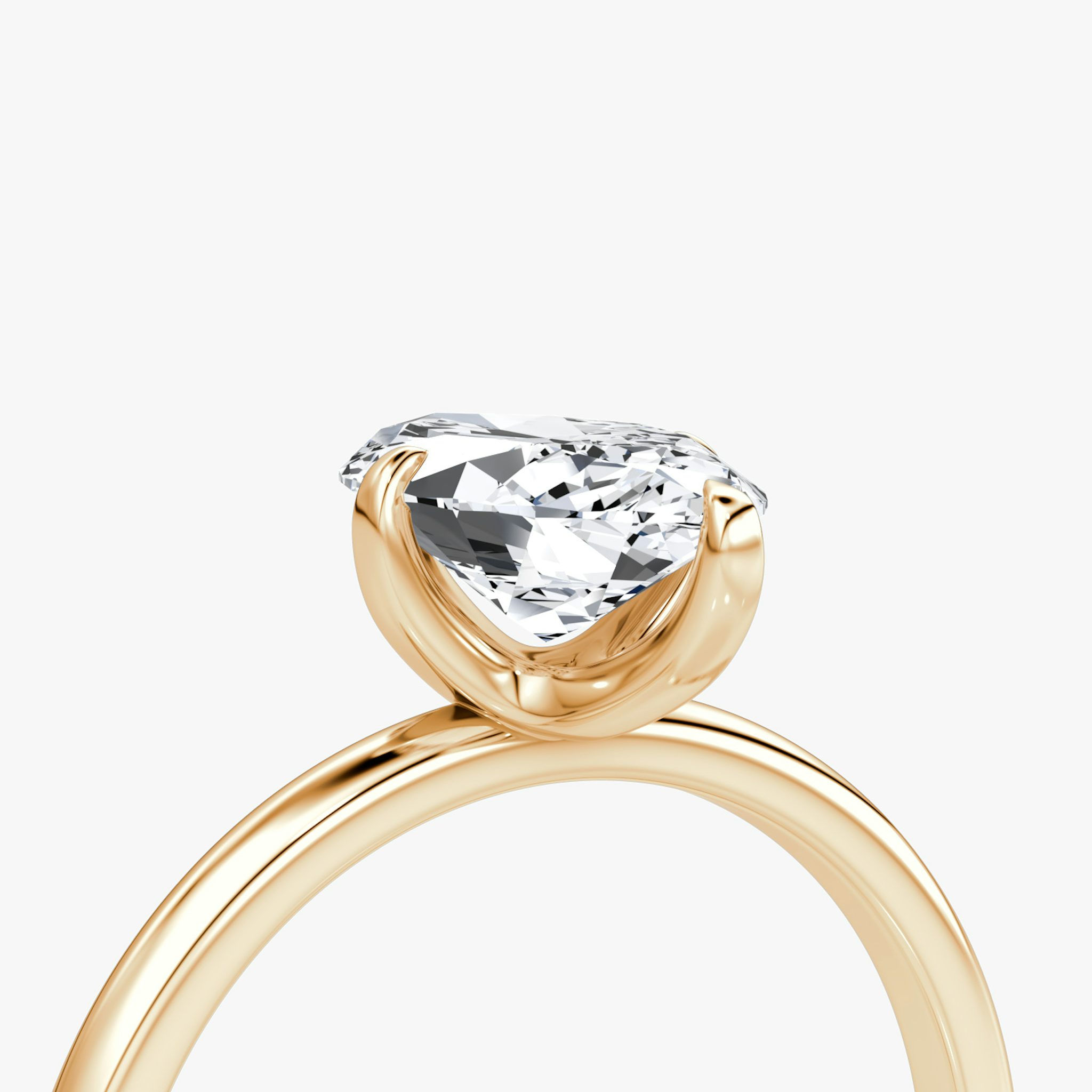 The Classic | Marquise | 14k | Rose Gold | bandAccent: Plain | bandWidth: standard | diamondOrientation: vertical | caratWeight: other