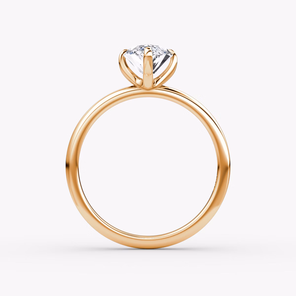 The Classic | Marquise | 14k | Rose Gold | bandAccent: Plain | bandWidth: standard | diamondOrientation: vertical | caratWeight: other