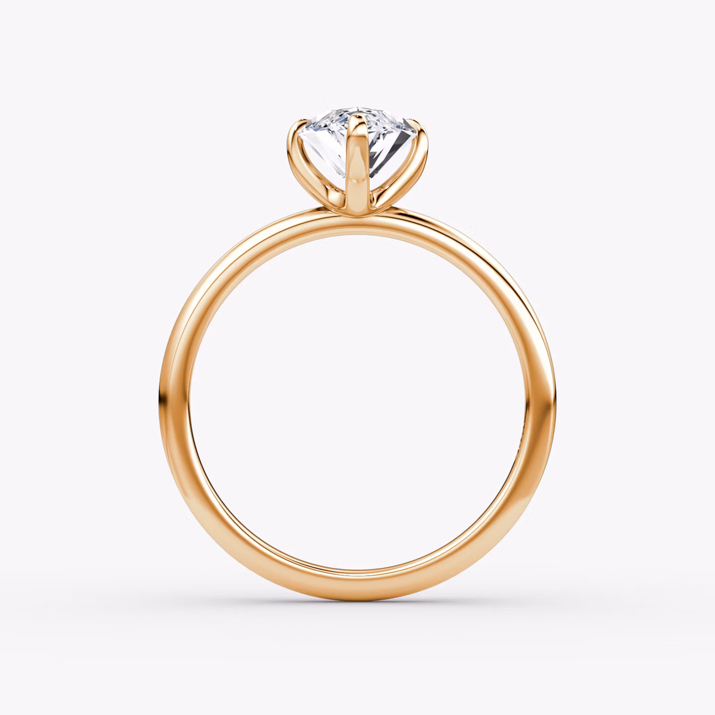 The Classic | Marquise | 14k | Rose Gold | bandAccent: Plain | bandWidth: standard | diamondOrientation: vertical | caratWeight: other
