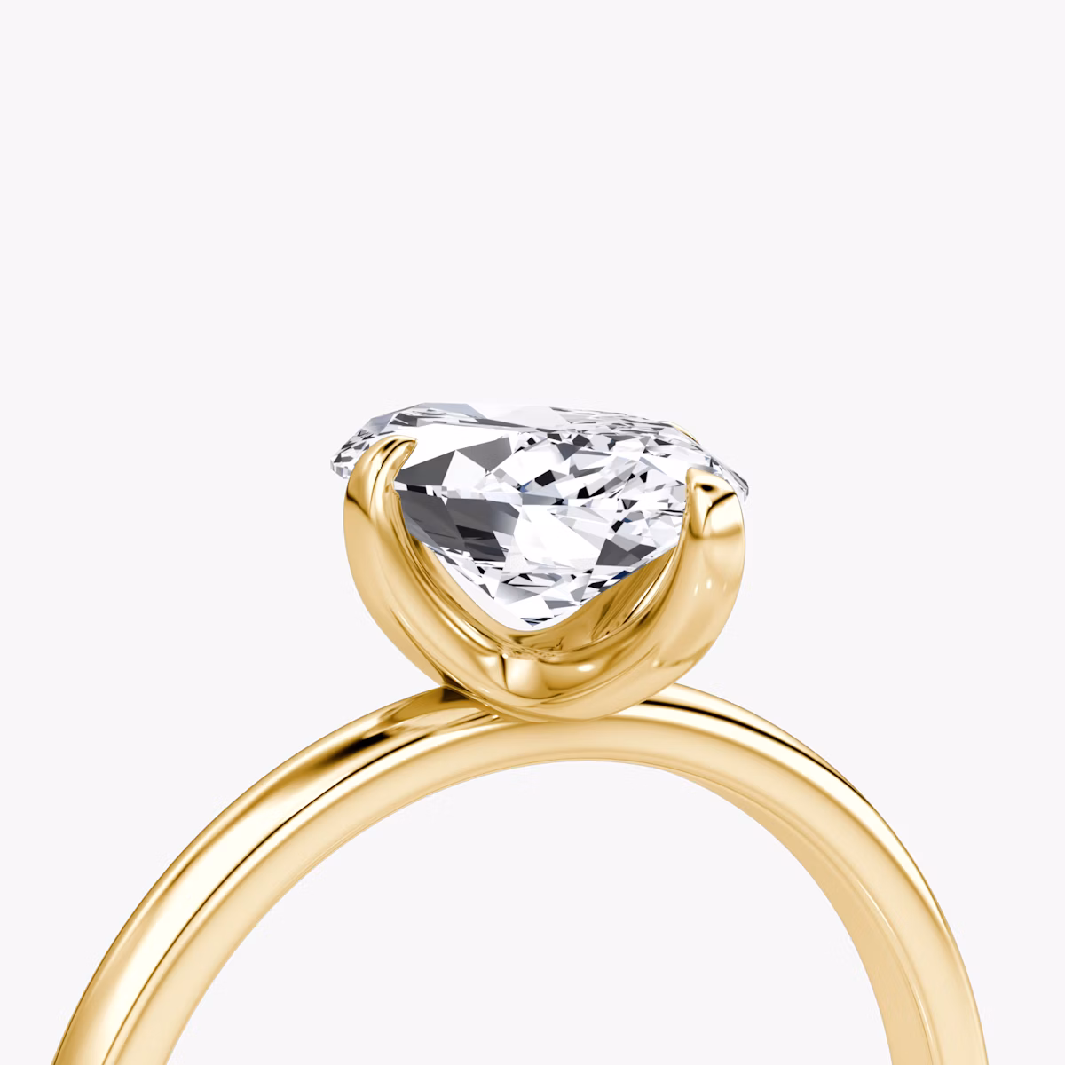 The Classic | Marquise | 18k | Yellow Gold | bandAccent: Plain | bandWidth: standard | diamondOrientation: vertical | caratWeight: other
