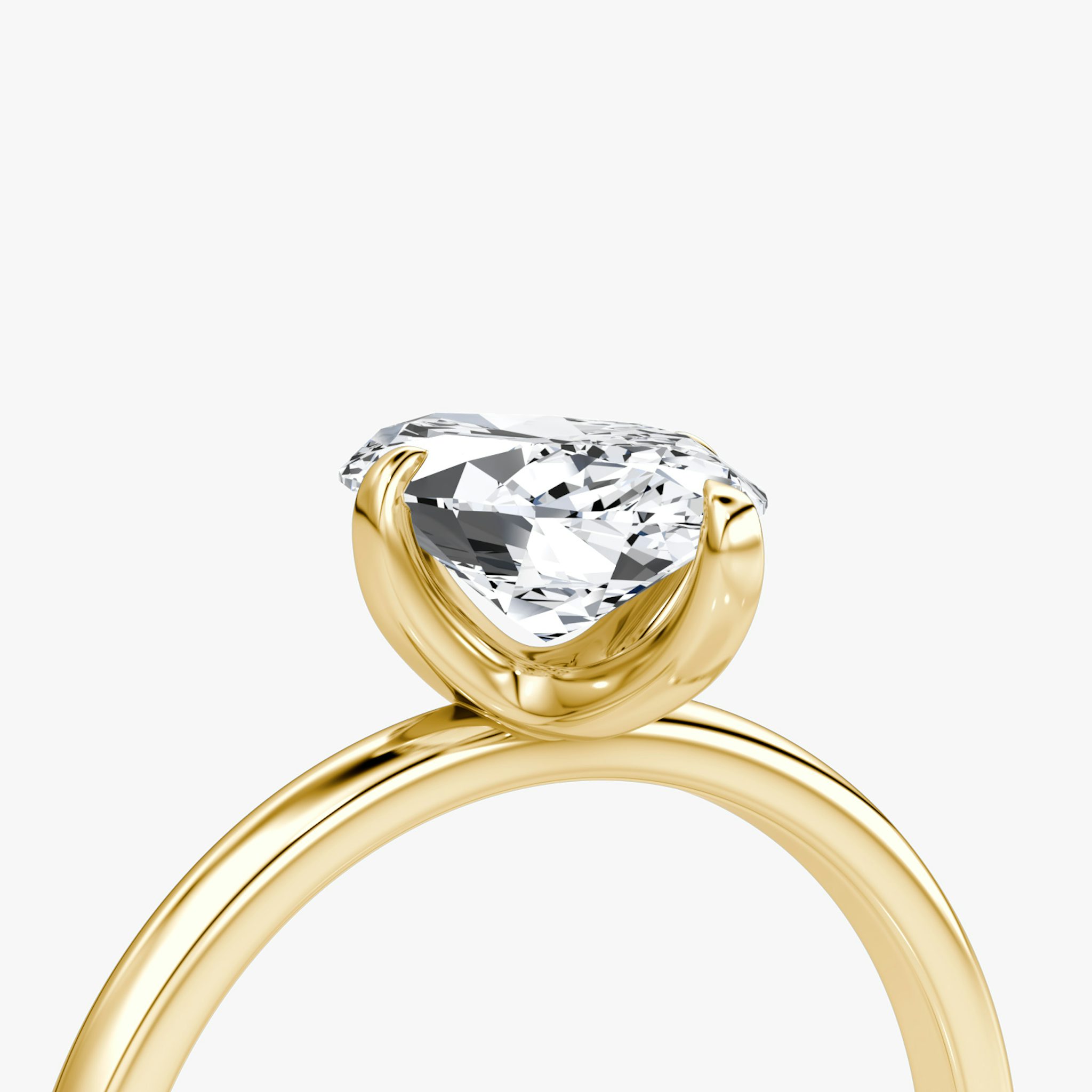 The Classic | Marquise | 18k | Yellow Gold | bandAccent: Plain | bandWidth: standard | diamondOrientation: vertical | caratWeight: other