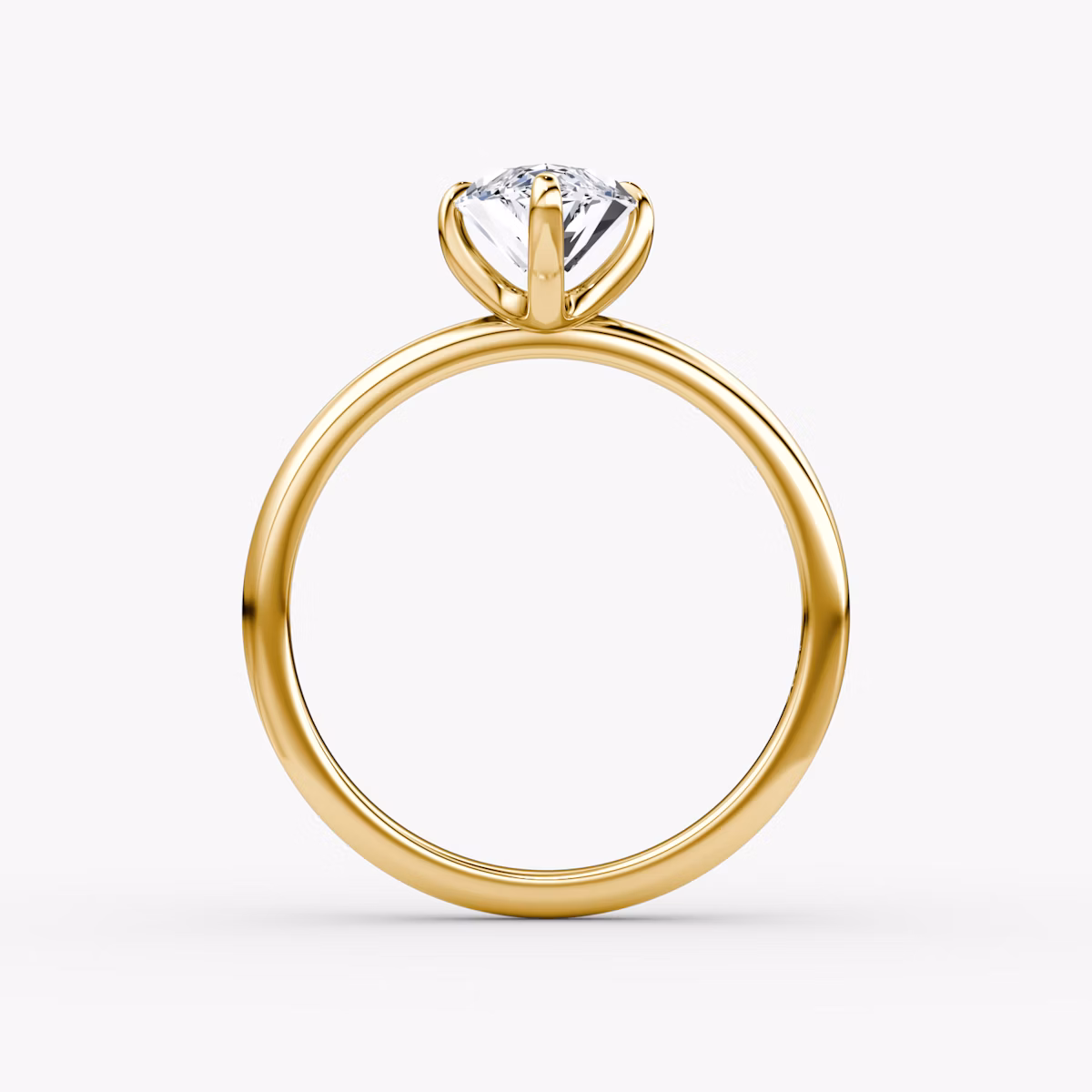 The Classic | Marquise | 18k | Yellow Gold | bandAccent: Plain | bandWidth: standard | diamondOrientation: vertical | caratWeight: other