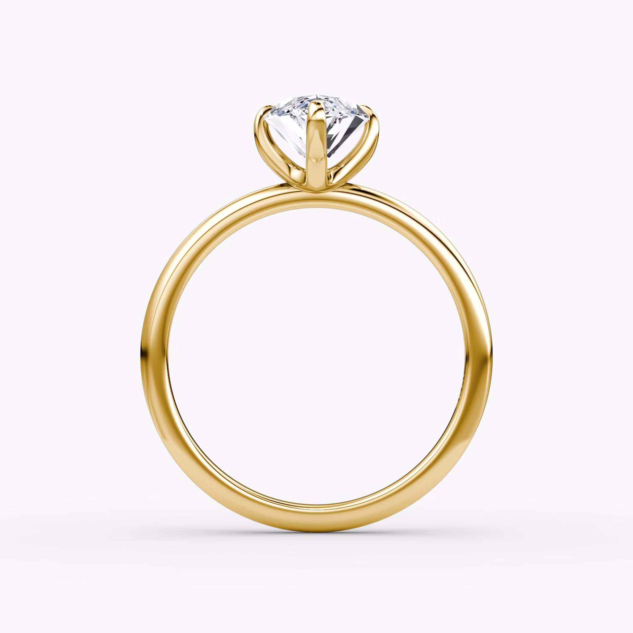 The Classic | Marquise | 18k | Yellow Gold | bandAccent: Plain | bandWidth: standard | diamondOrientation: vertical | caratWeight: other
