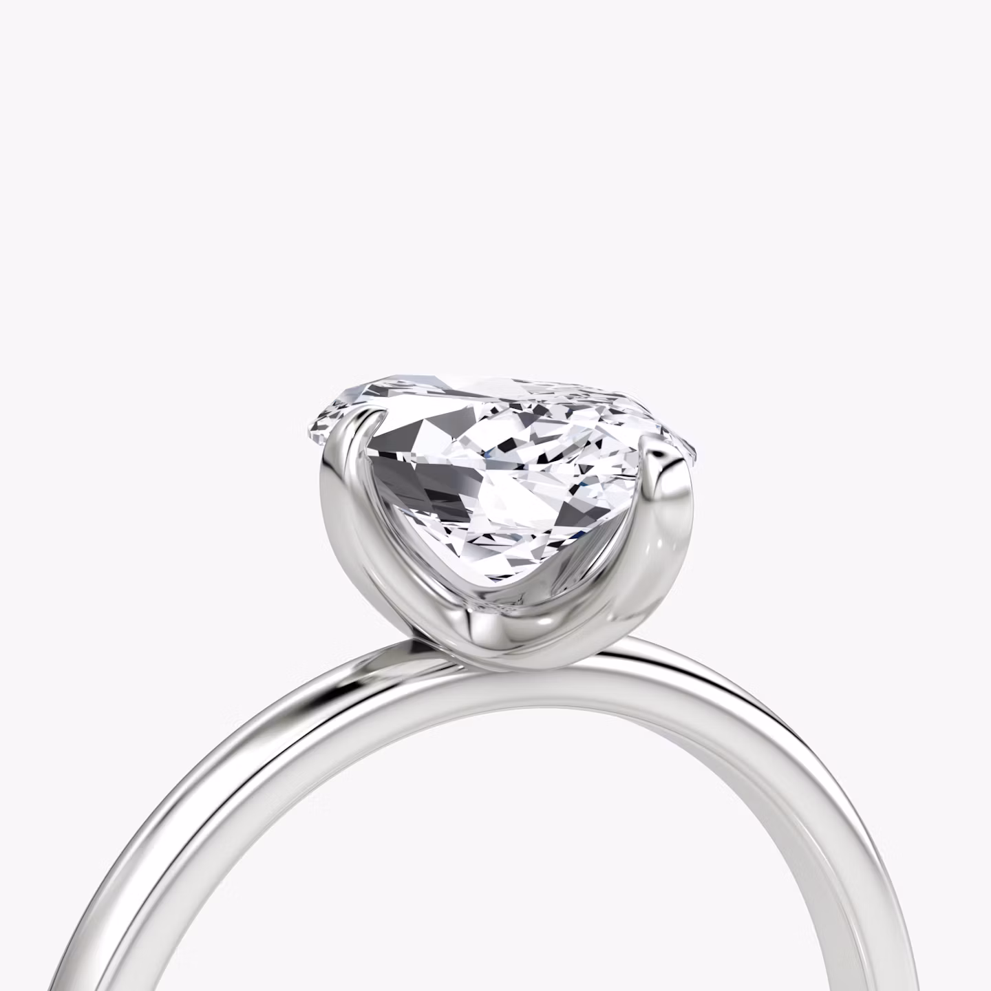 The Classic | Marquise | Platinum | bandAccent: Plain | bandWidth: standard | diamondOrientation: vertical | caratWeight: other