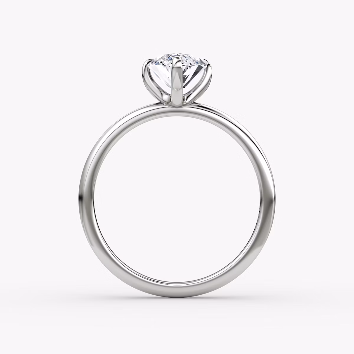 The Classic | Marquise | Platinum | bandAccent: Plain | bandWidth: standard | diamondOrientation: vertical | caratWeight: other