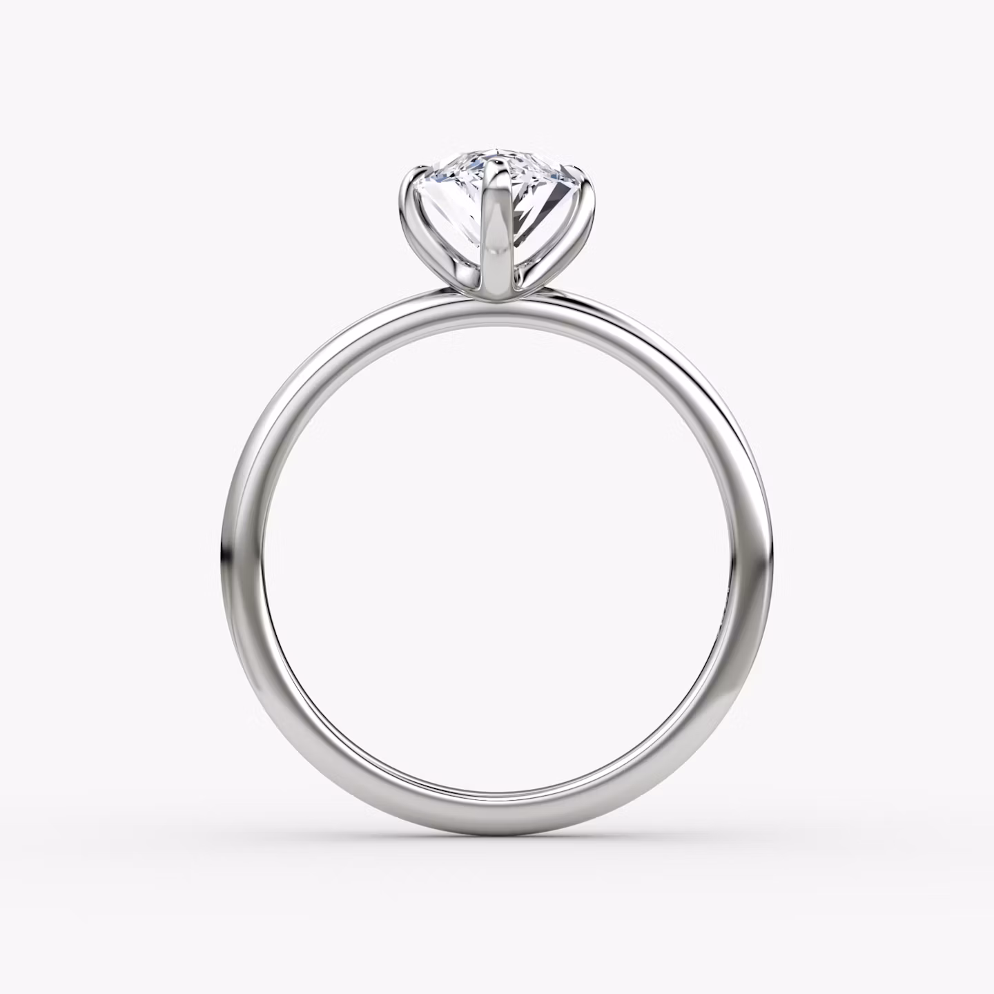 The Classic | Marquise | Platinum | bandAccent: Plain | bandWidth: standard | diamondOrientation: vertical | caratWeight: other