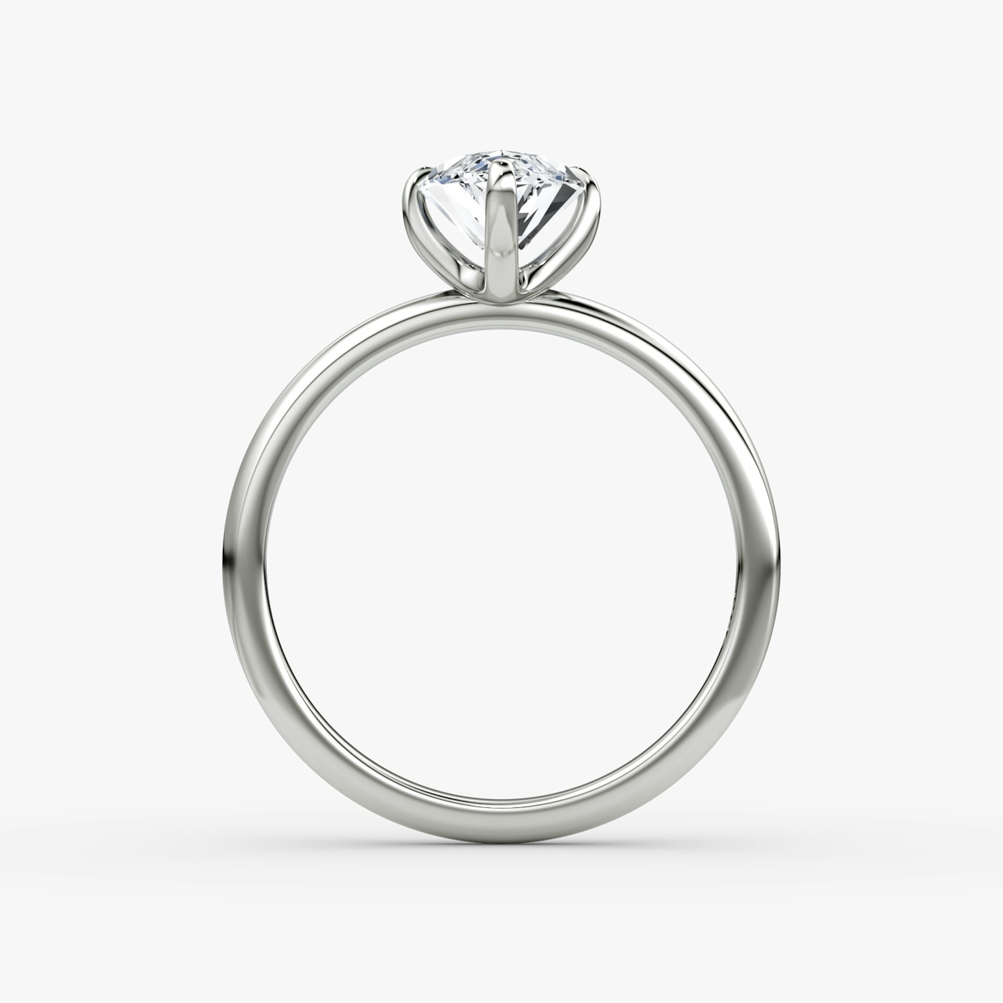 The Classic | Marquise | 18k | White Gold | bandAccent: Plain | bandWidth: standard | diamondOrientation: vertical | caratWeight: other