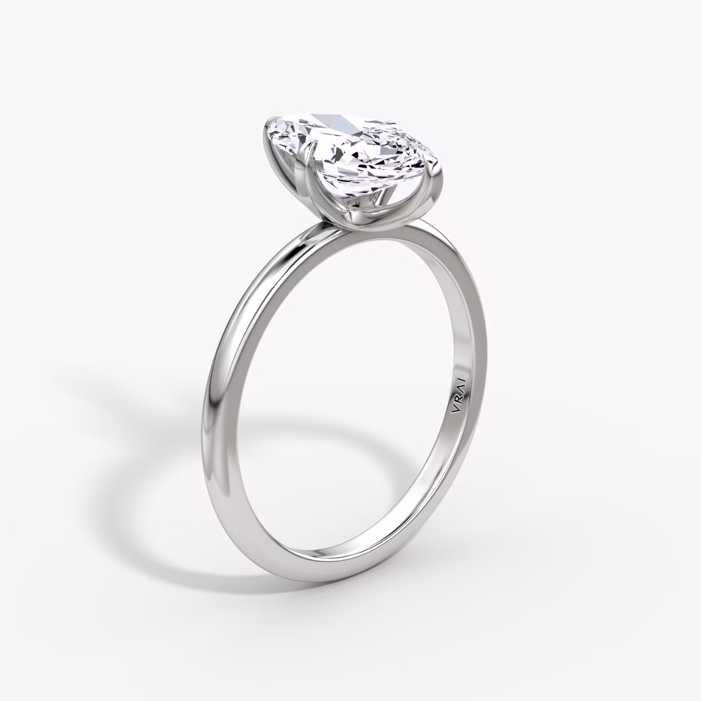 The Classic | Marquise | Platinum | bandAccent: Plain | bandWidth: standard | diamondOrientation: vertical | caratWeight: other
