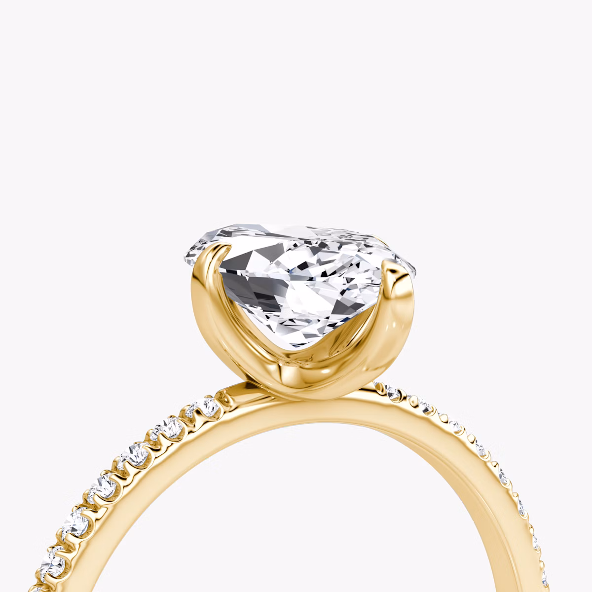 The Classic | Marquise | 18k | Yellow Gold | bandAccent: Pavé | bandWidth: standard | diamondOrientation: vertical | caratWeight: other