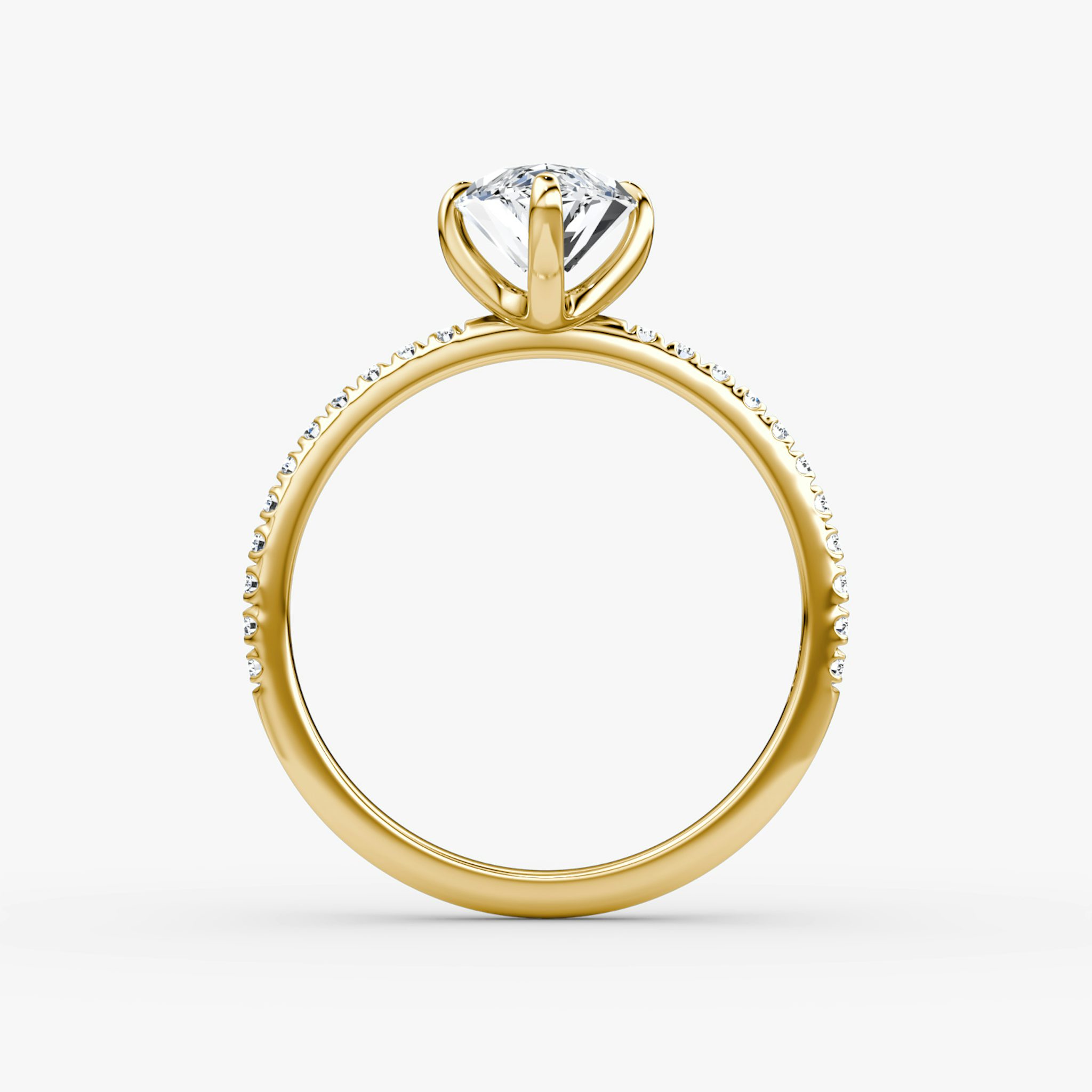 The Classic | Marquise | 18k | Yellow Gold | bandAccent: Pavé | bandWidth: standard | diamondOrientation: vertical | caratWeight: other