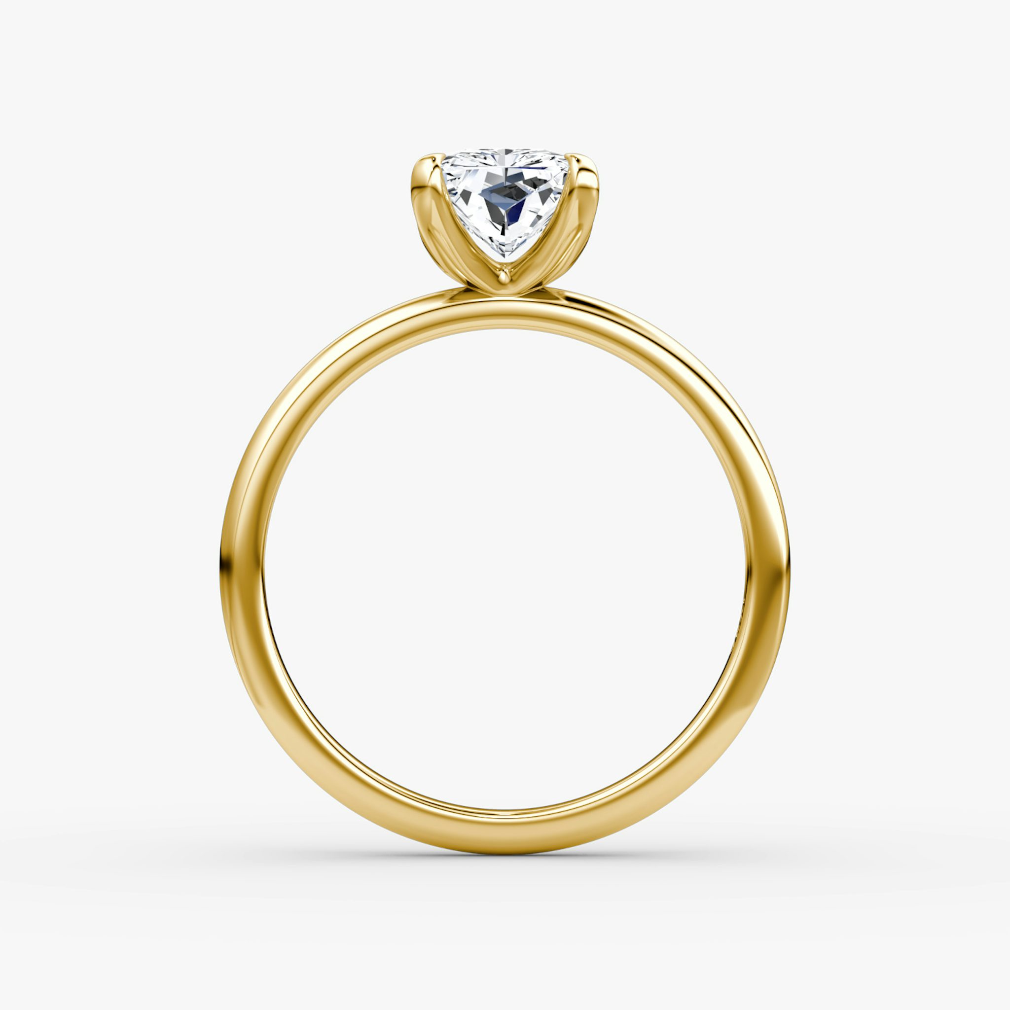 The Classic | Radiant | 18k | Yellow Gold | bandAccent: Plain | bandWidth: standard | diamondOrientation: vertical | caratWeight: other