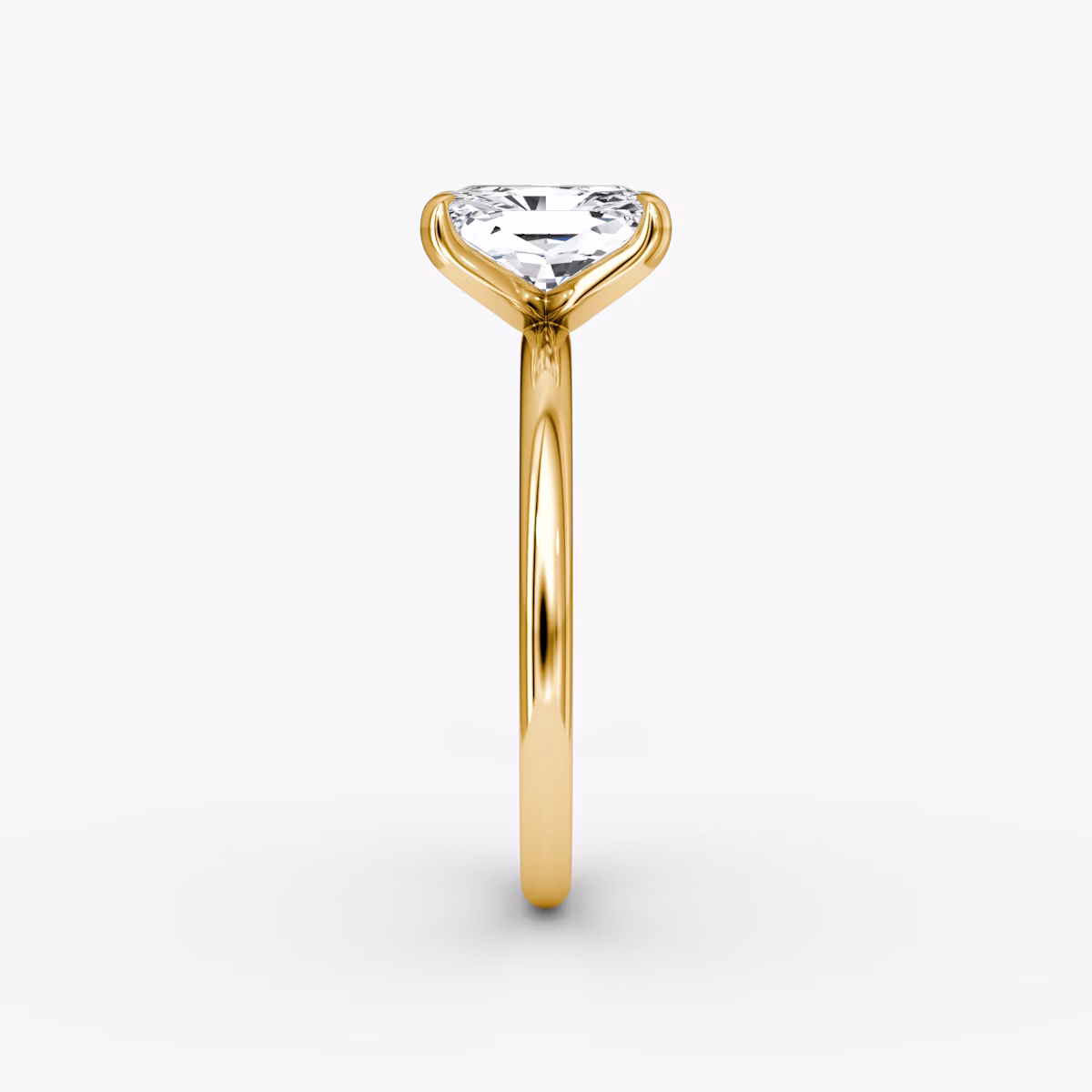 The Classic | Radiant | 18k | Yellow Gold | bandAccent: Plain | bandWidth: standard | diamondOrientation: vertical | caratWeight: other