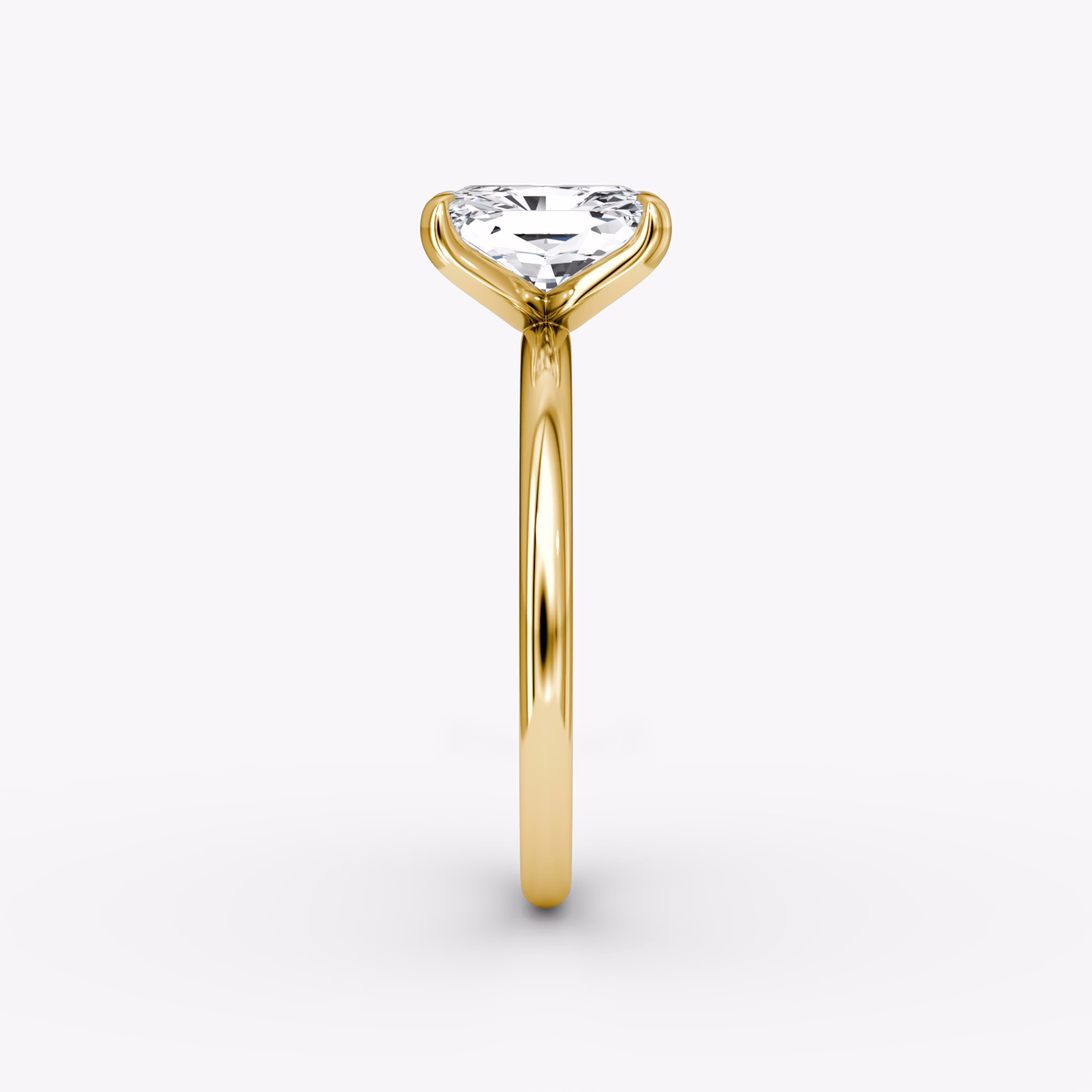 The Classic | Radiant | 18k | Yellow Gold | bandAccent: Plain | bandWidth: standard | diamondOrientation: vertical | caratWeight: other