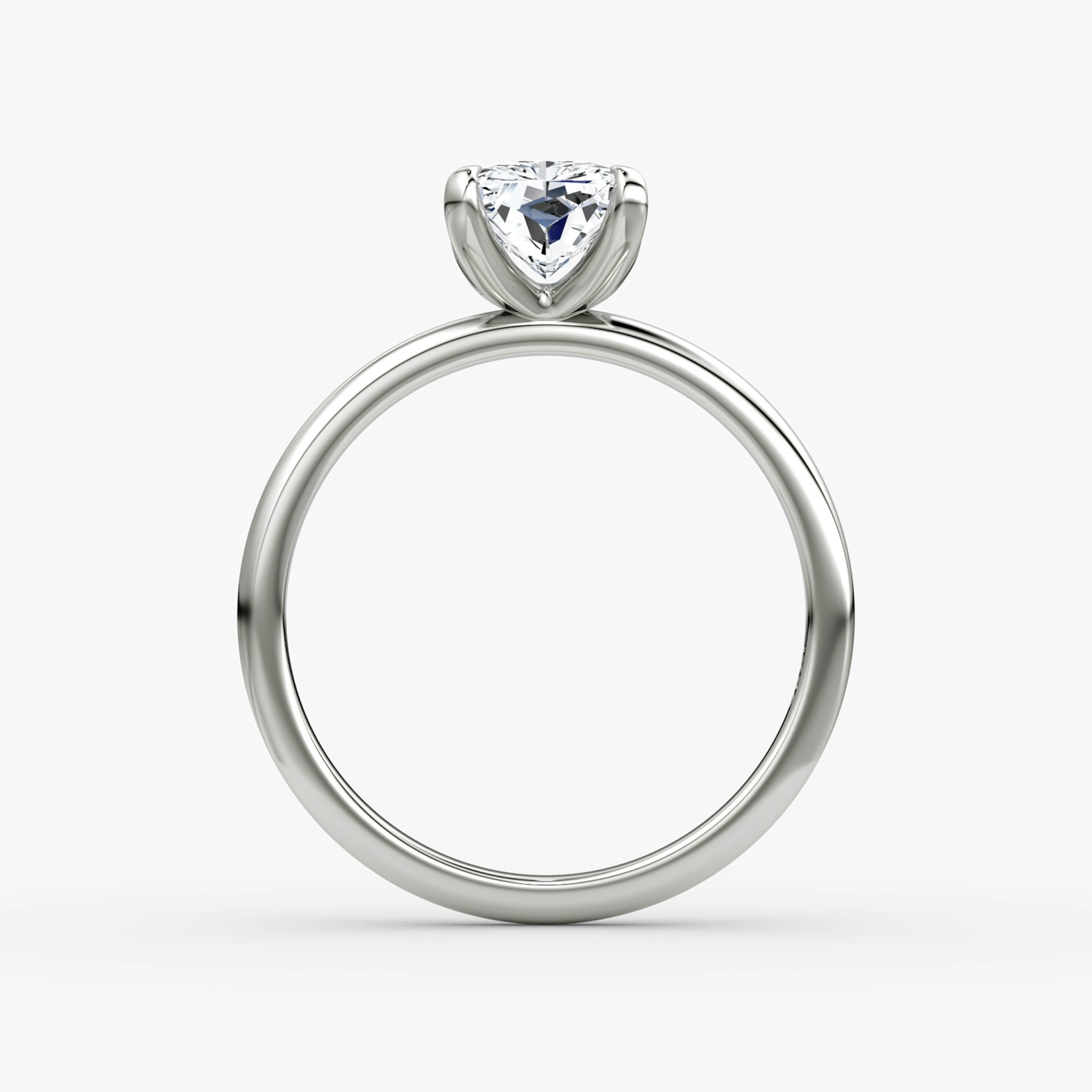 Classic | Radiant | 18k | Weißgold | bandAccent: Ohne Pavé-Besatz | bandWidth: standard | diamondOrientation: vertical | caratWeight: other