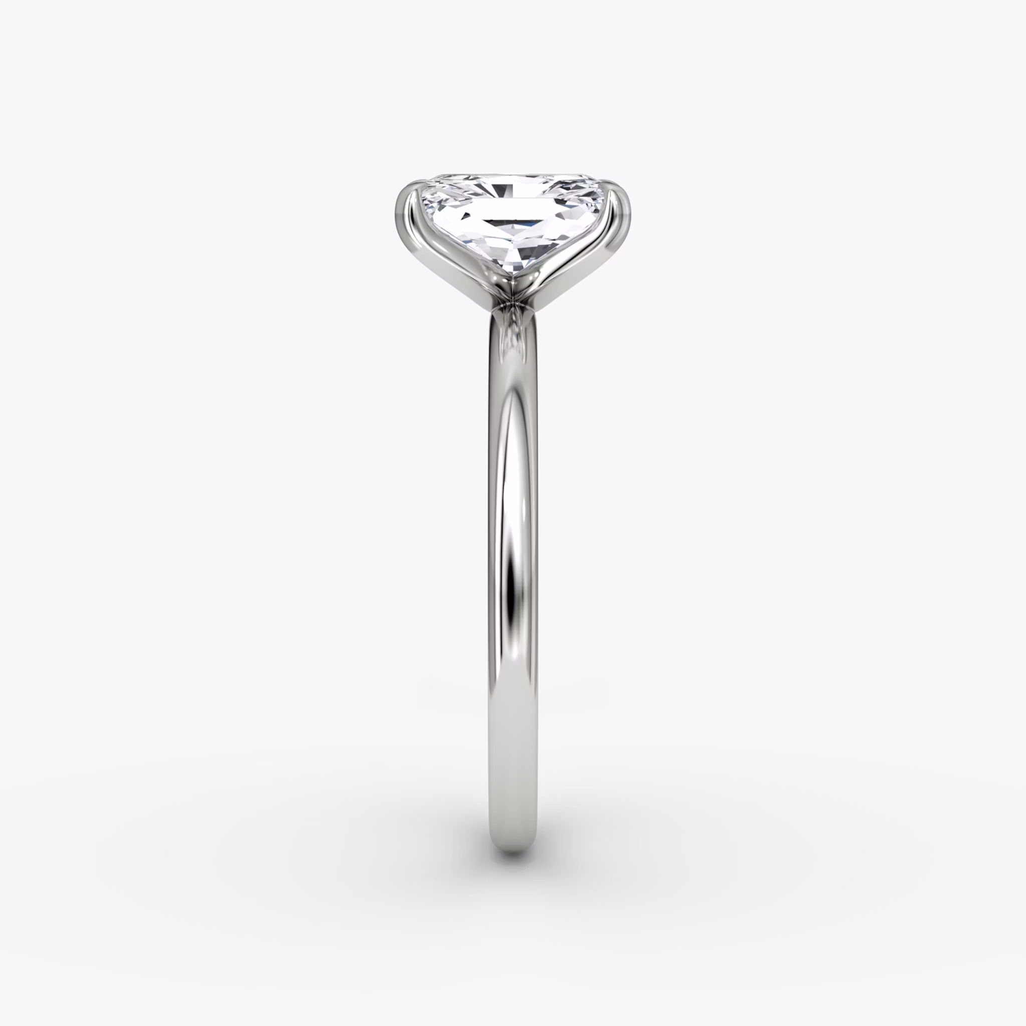 Classic | Radiant | 18k | Weißgold | bandAccent: Ohne Pavé-Besatz | bandWidth: standard | diamondOrientation: vertical | caratWeight: other