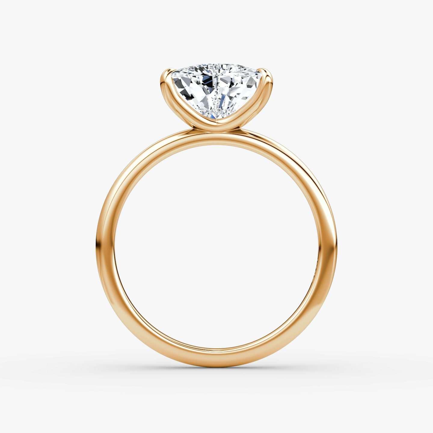 Bague de fiançailles Classic | Trillion | 14k | Or rose | bandAccent: Simple | bandWidth: standard | diamondOrientation: vertical | caratWeight: other
