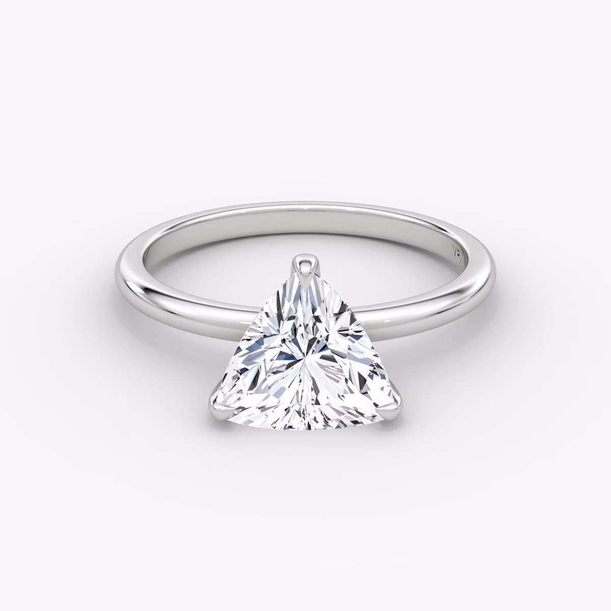 The Classic | Trillion | Platinum | bandAccent: Plain | bandWidth: standard | diamondOrientation: vertical | caratWeight: other