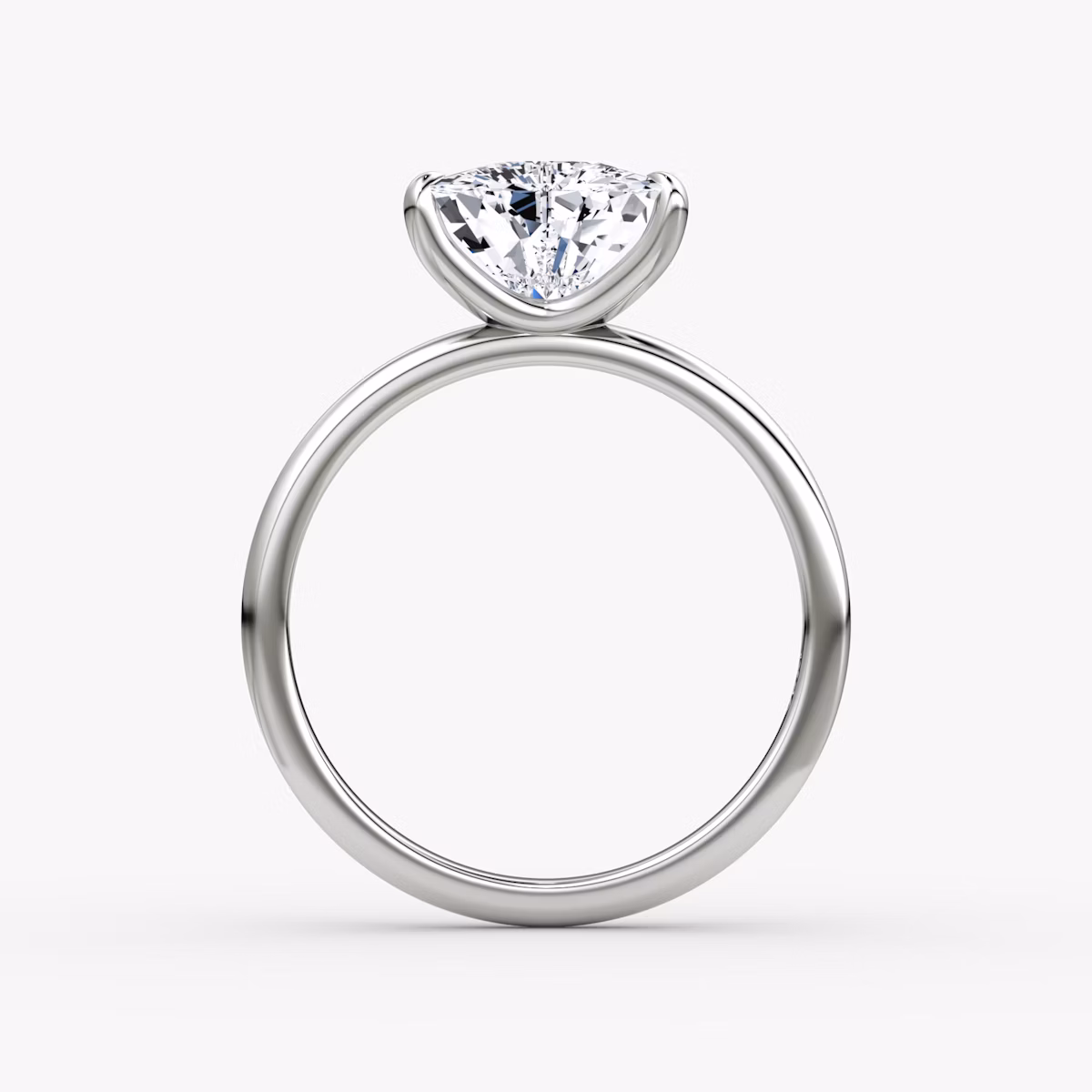 The Classic | Trillion | Platinum | bandAccent: Plain | bandWidth: standard | diamondOrientation: vertical | caratWeight: other