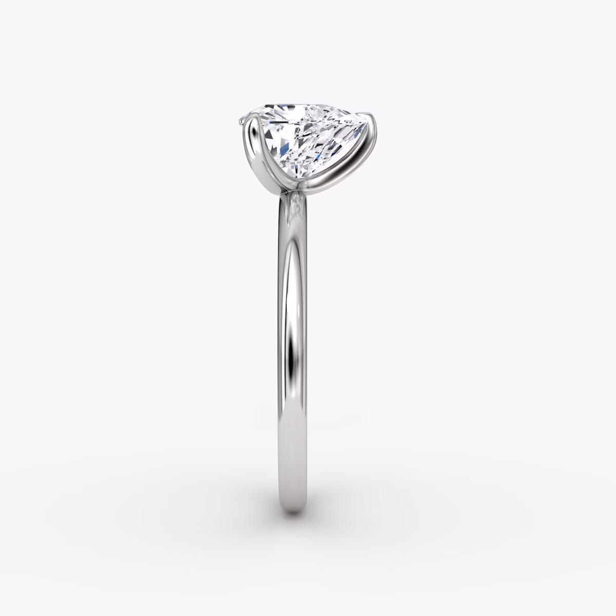 The Classic | Trillion | Platinum | bandAccent: Plain | bandWidth: standard | diamondOrientation: vertical | caratWeight: other