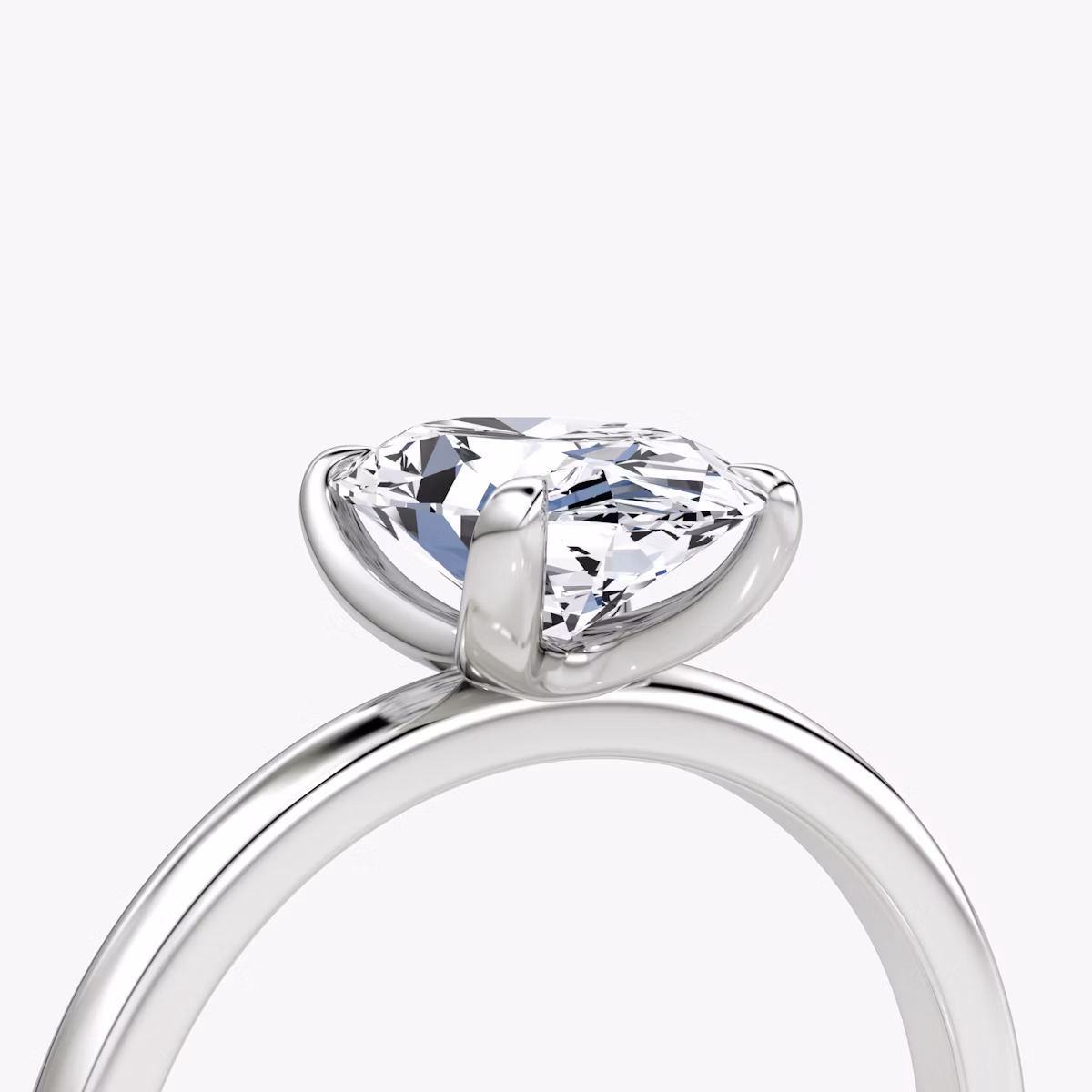 The Classic | Oval | Platinum | bandAccent: Plain | bandWidth: standard | diamondOrientation: vertical | caratWeight: other
