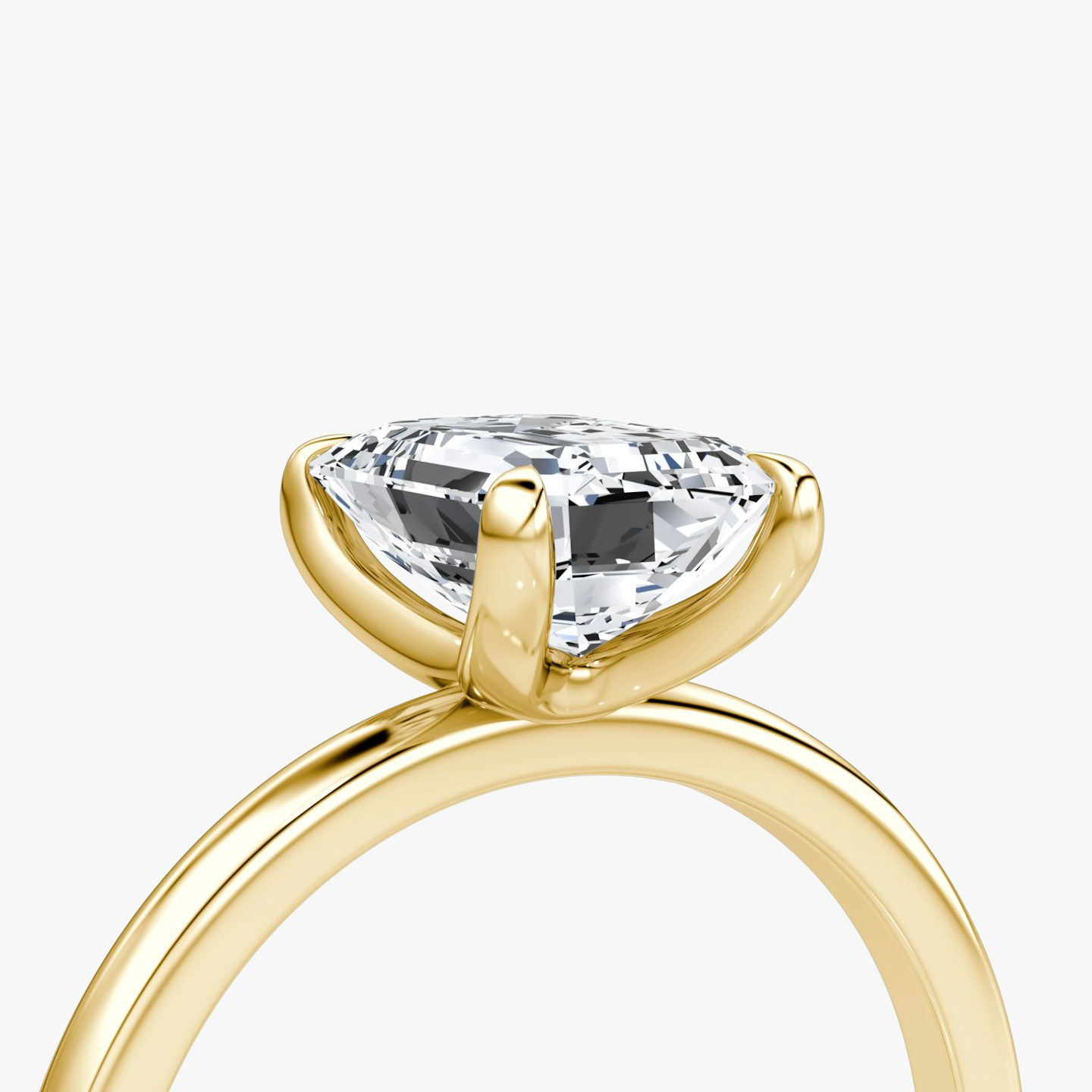 Classic | Emerald | 18k | Gelbgold | bandAccent: Ohne Pavé-Besatz | bandWidth: standard | diamondOrientation: vertical | caratWeight: other