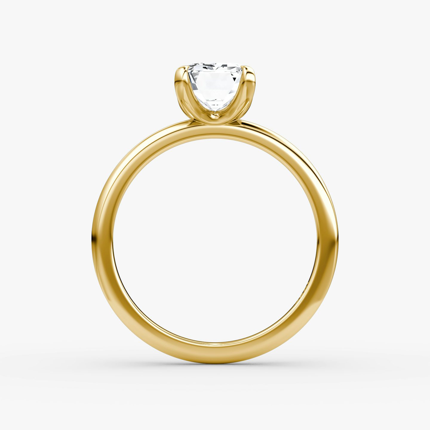 Classic | Emerald | 18k | Gelbgold | bandAccent: Ohne Pavé-Besatz | bandWidth: standard | diamondOrientation: vertical | caratWeight: other