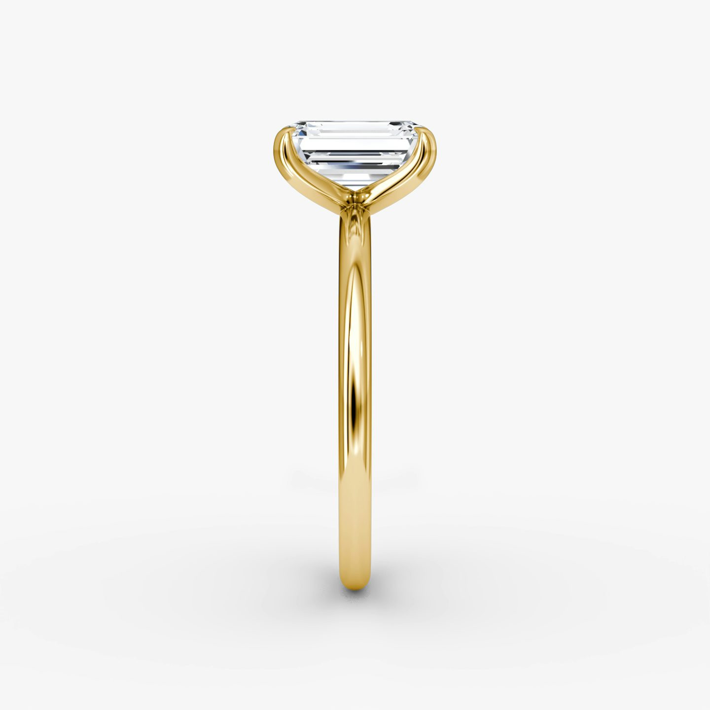 Classic | Emerald | 18k | Gelbgold | bandAccent: Ohne Pavé-Besatz | bandWidth: standard | diamondOrientation: vertical | caratWeight: other