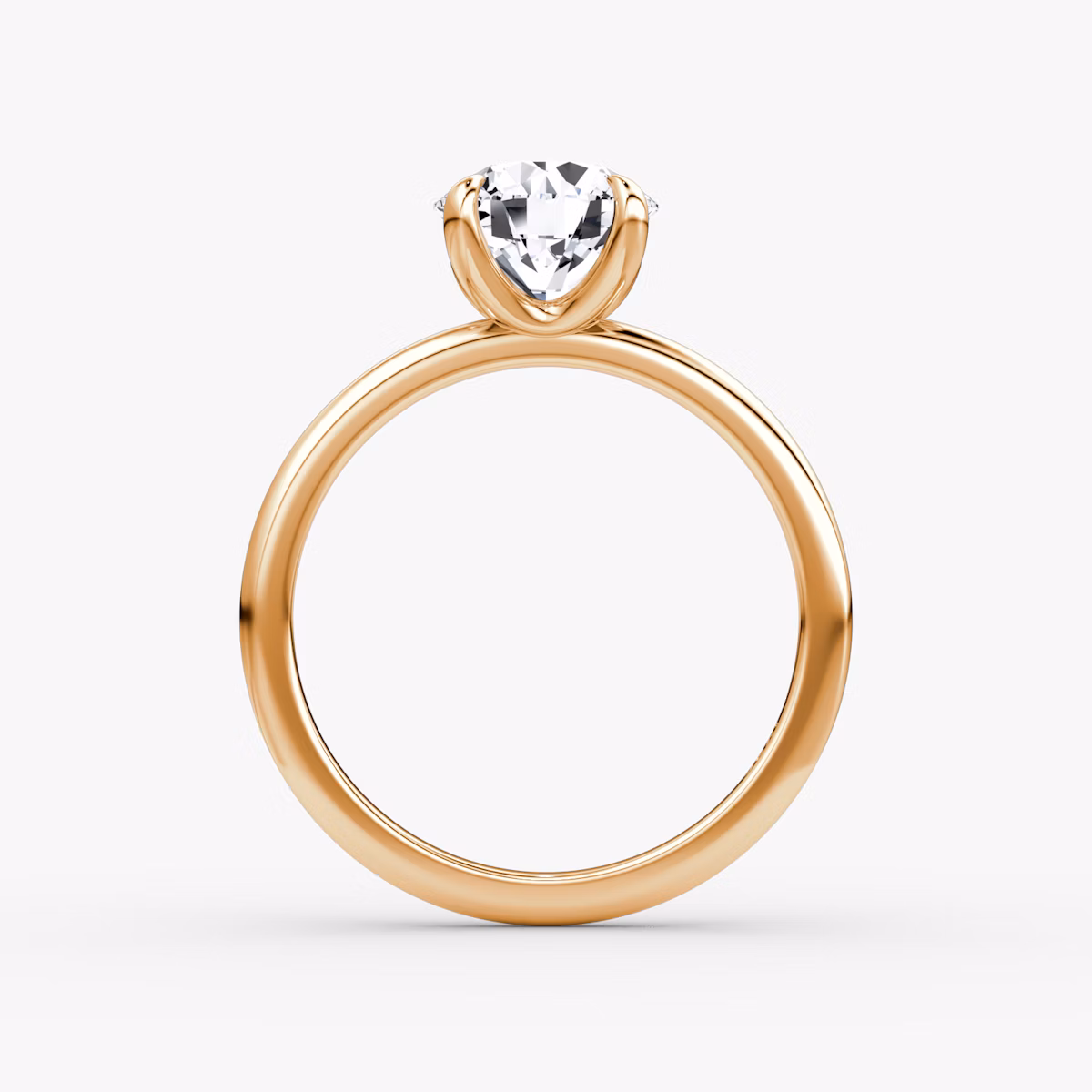 Classic | Rund | 14k | Roségold | bandAccent: Ohne Pavé-Besatz | bandWidth: standard | caratWeight: 1.5ct | diamondOrientation: vertical